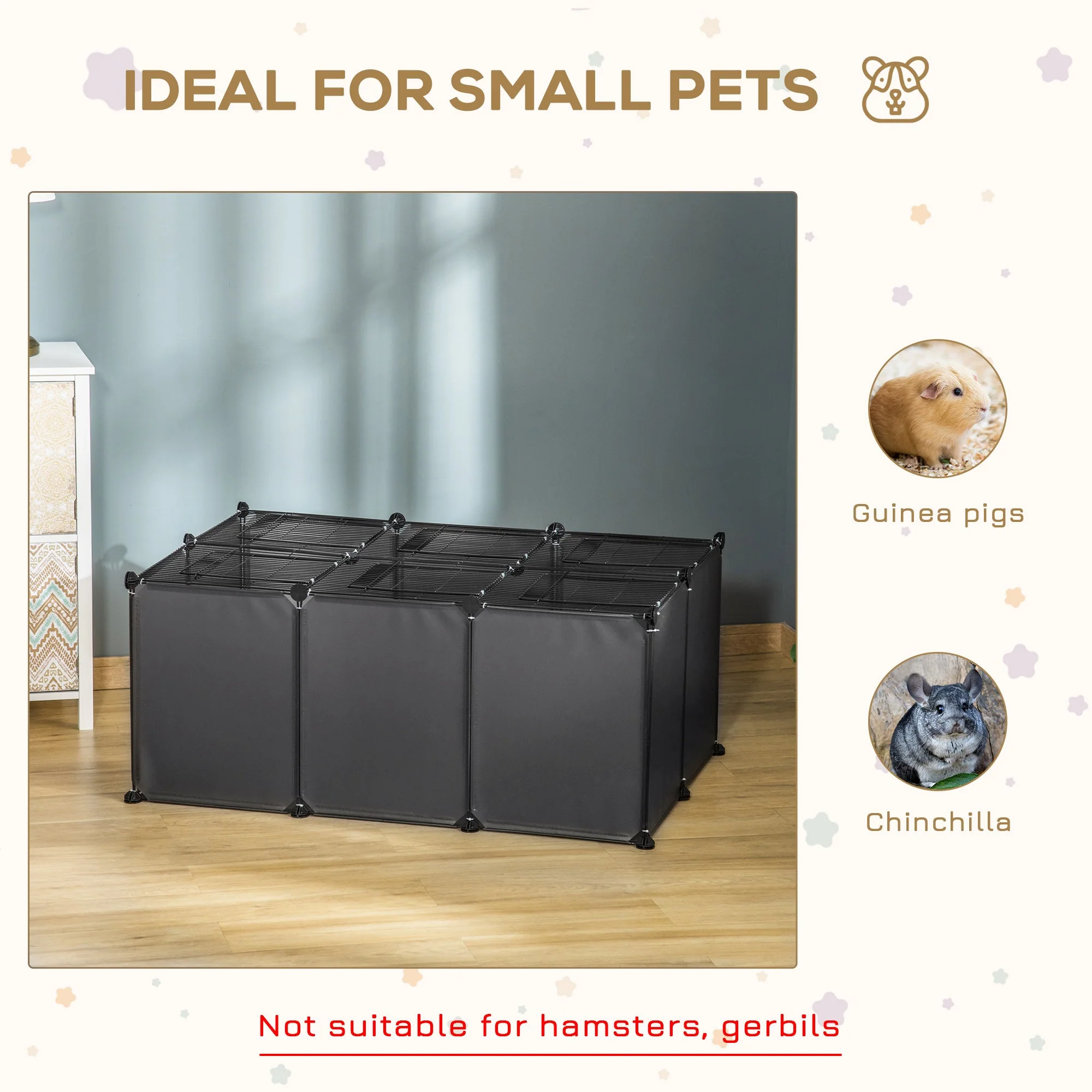 PawHut Pet Playpen with Door - Image 4