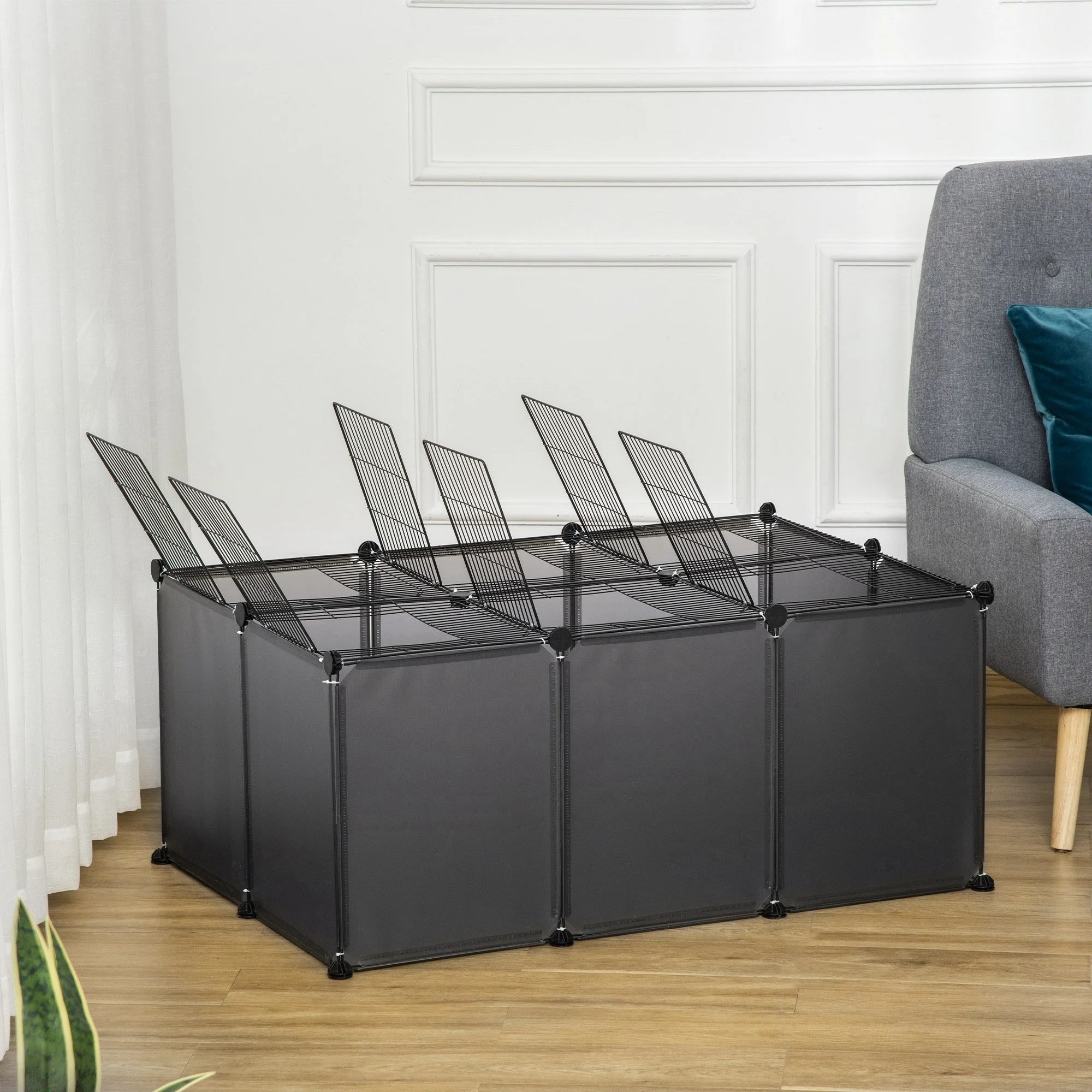 PawHut Pet Playpen with Door - Image 8