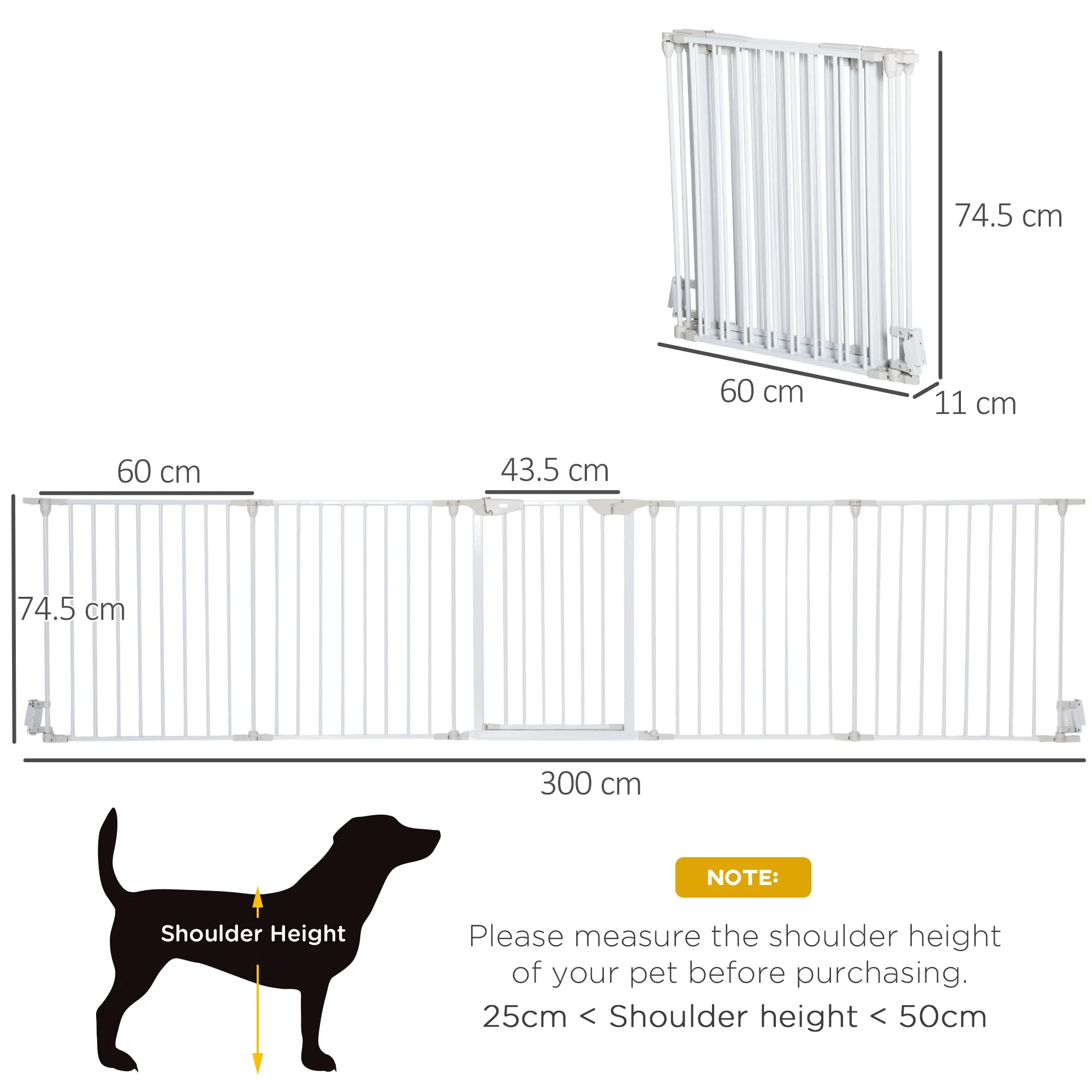 PawHut Pet Safety Gate - Image 6