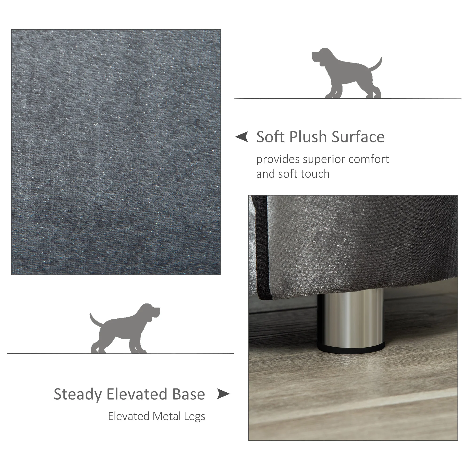 PawHut Pet Sofa Couch - Image 3