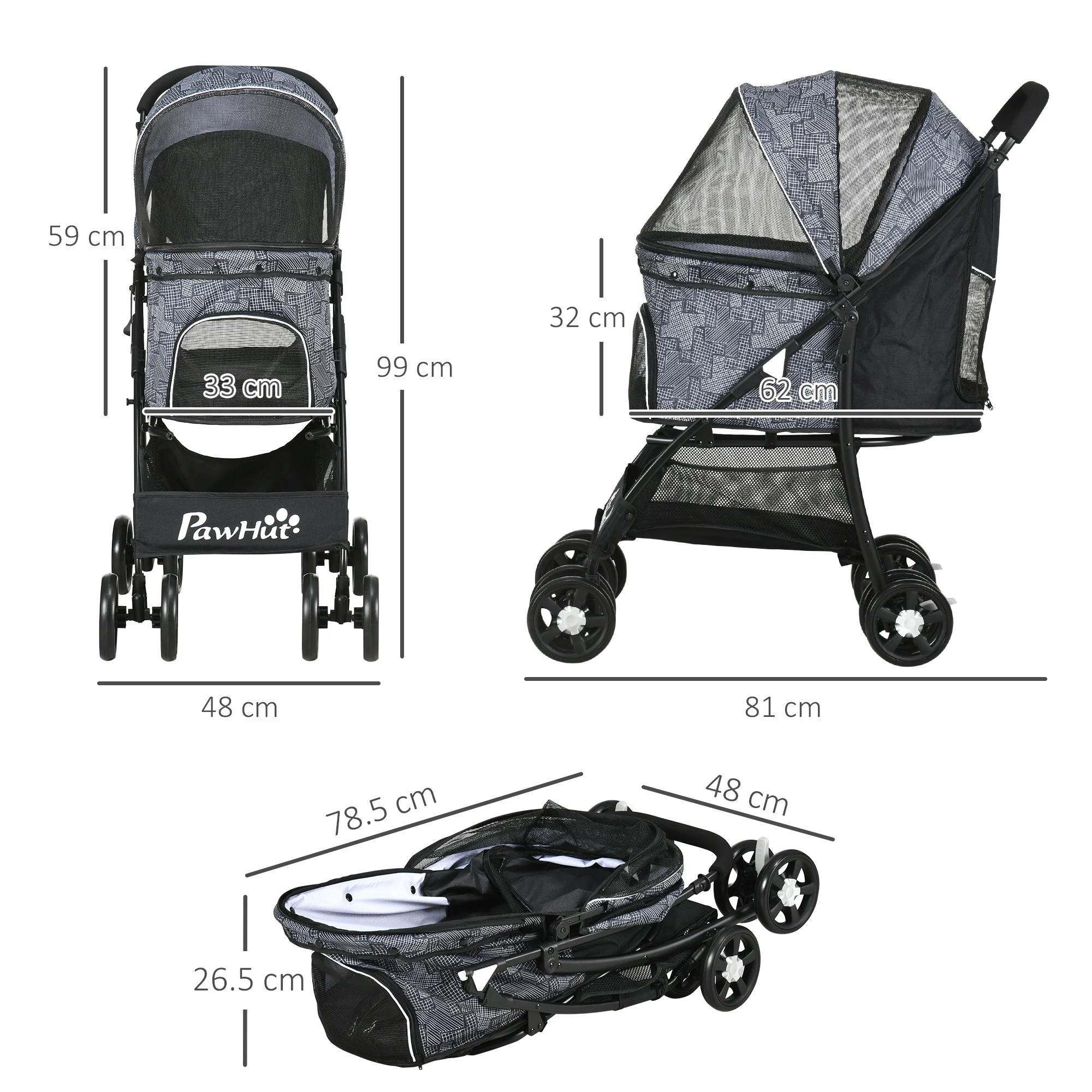 PawHut Pet Stroller - Image 3