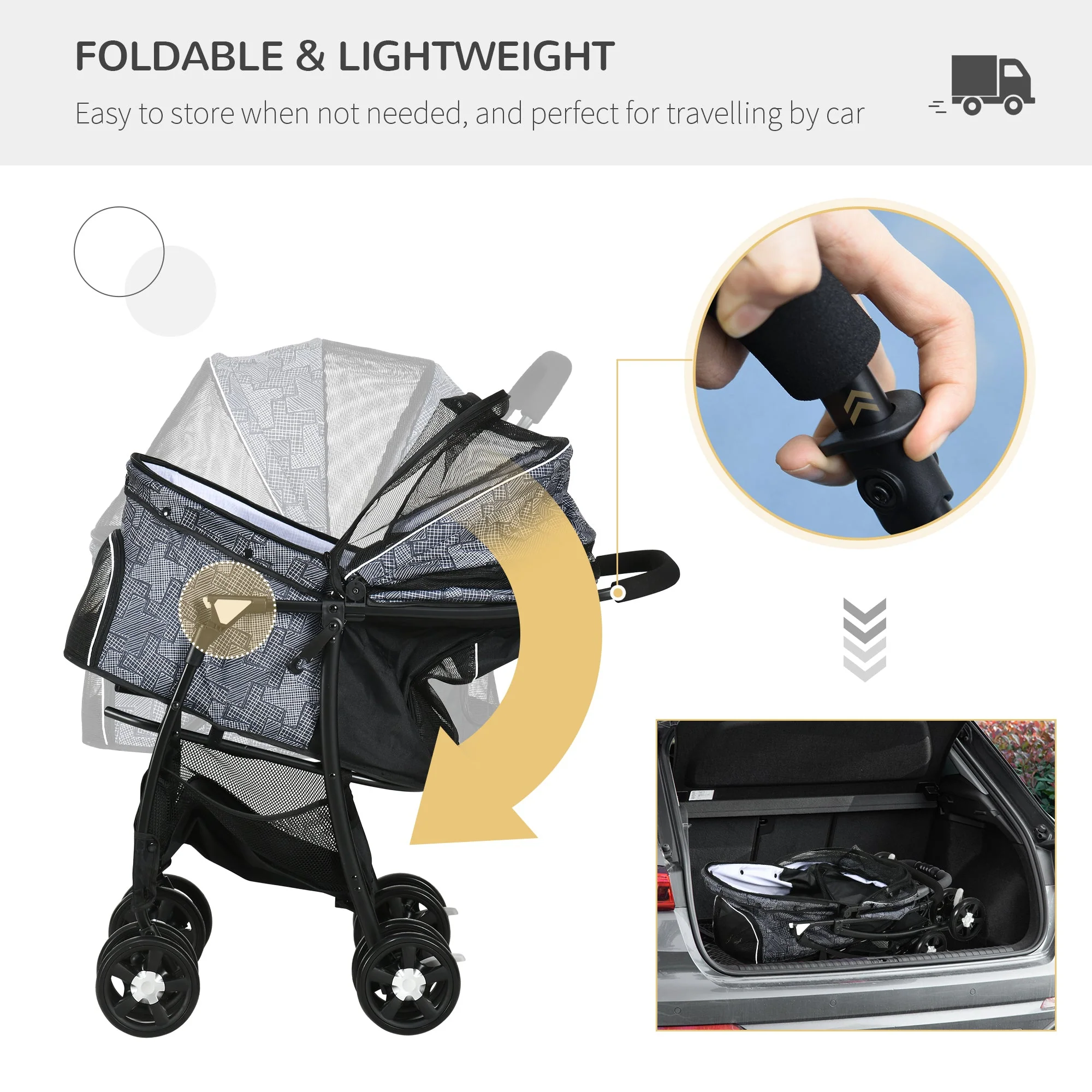 PawHut Pet Stroller - Image 5