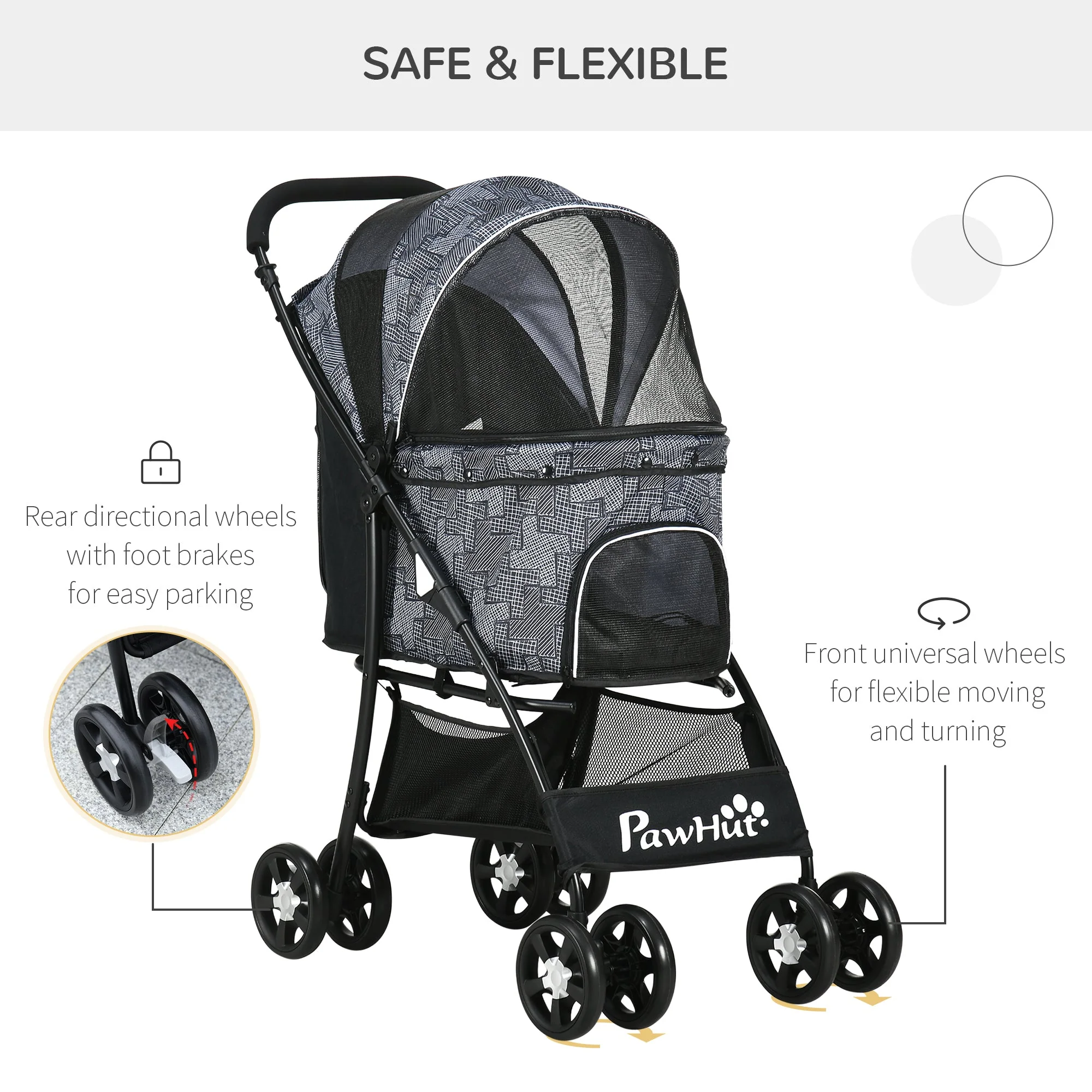 PawHut Pet Stroller - Image 6