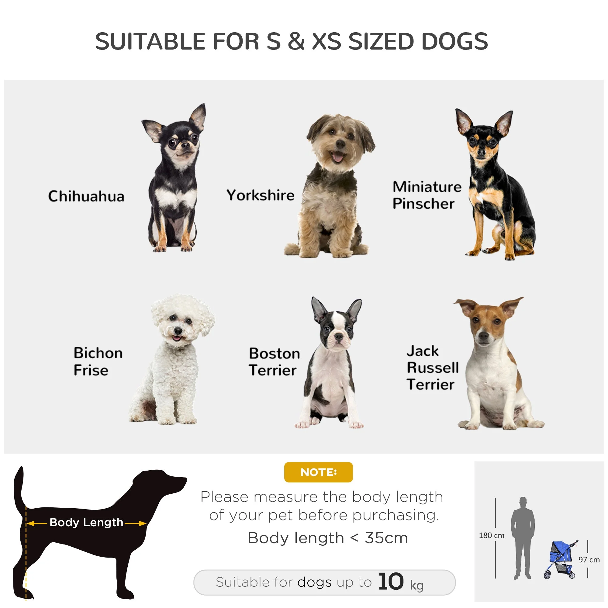PawHut Pet Stroller for Small Miniature Dogs Cats Foldable Travel Carriage with Wheels Zipper Entry Cup Holder Storage Basket Blue - Image 7
