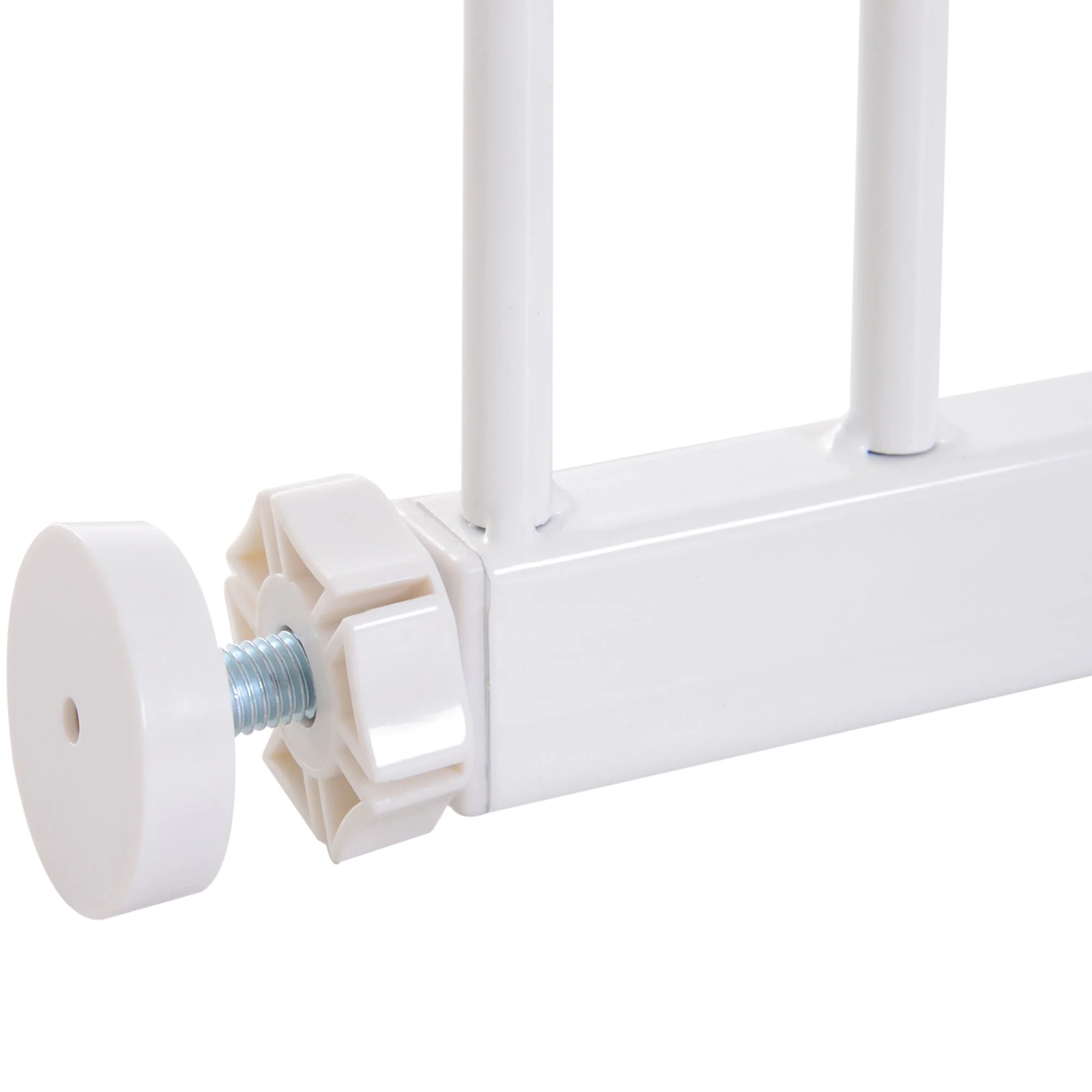 PawHut Pressure Fitted Pet Dog Safety Gate Metal Fence Extending 72-107cm Wide - Image 2