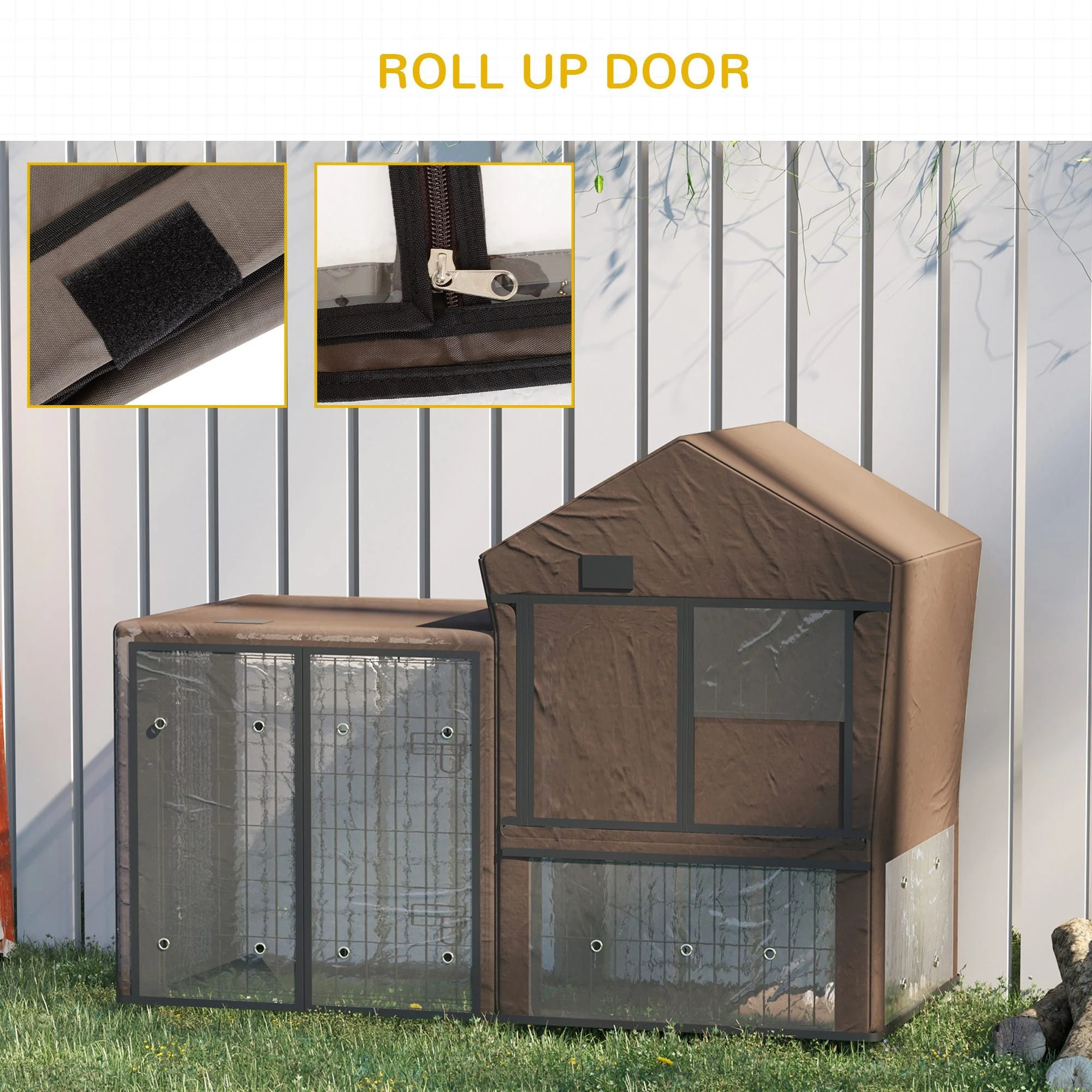 PawHut Rabbit Hutch Cover - Image 2