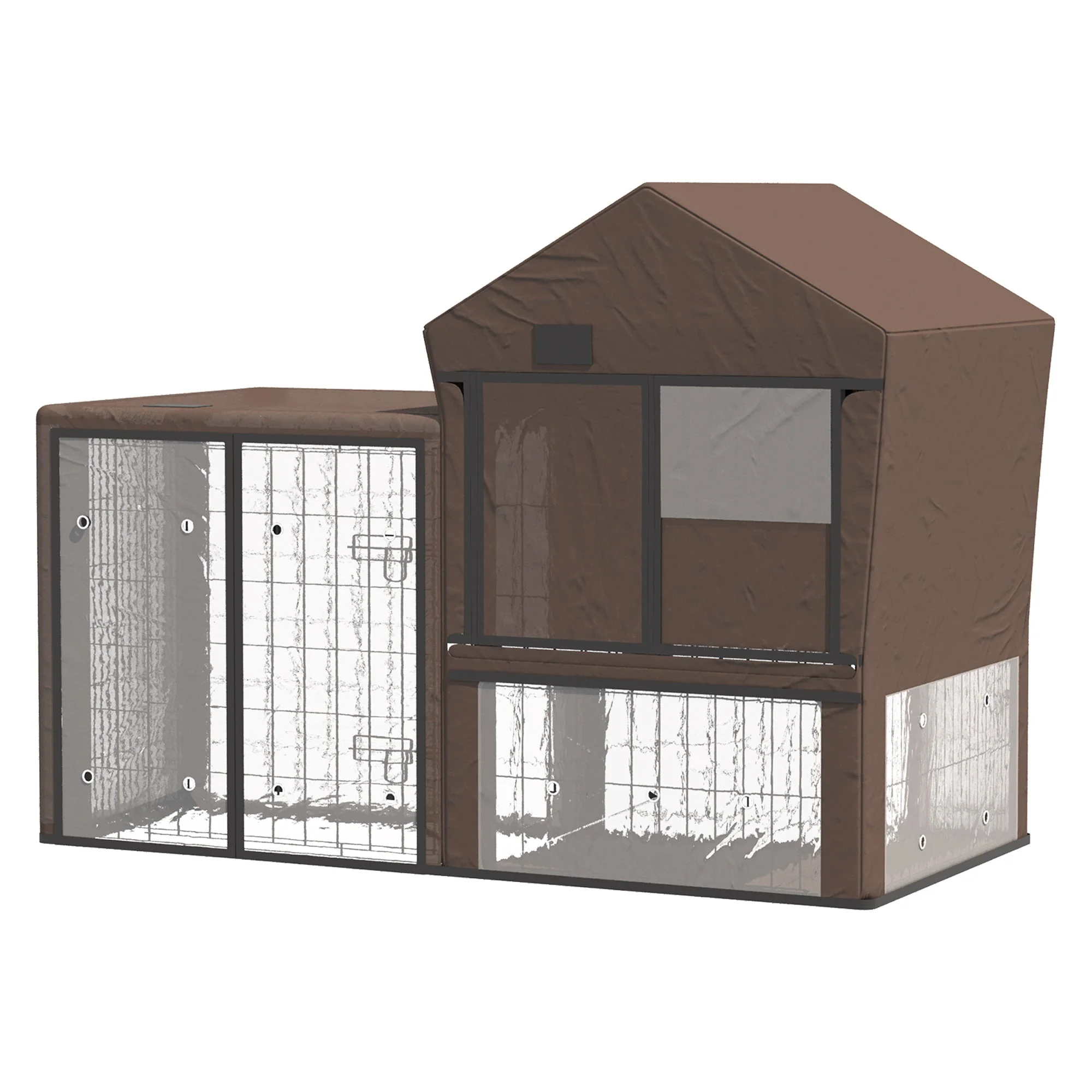 PawHut Rabbit Hutch Cover - Image 3