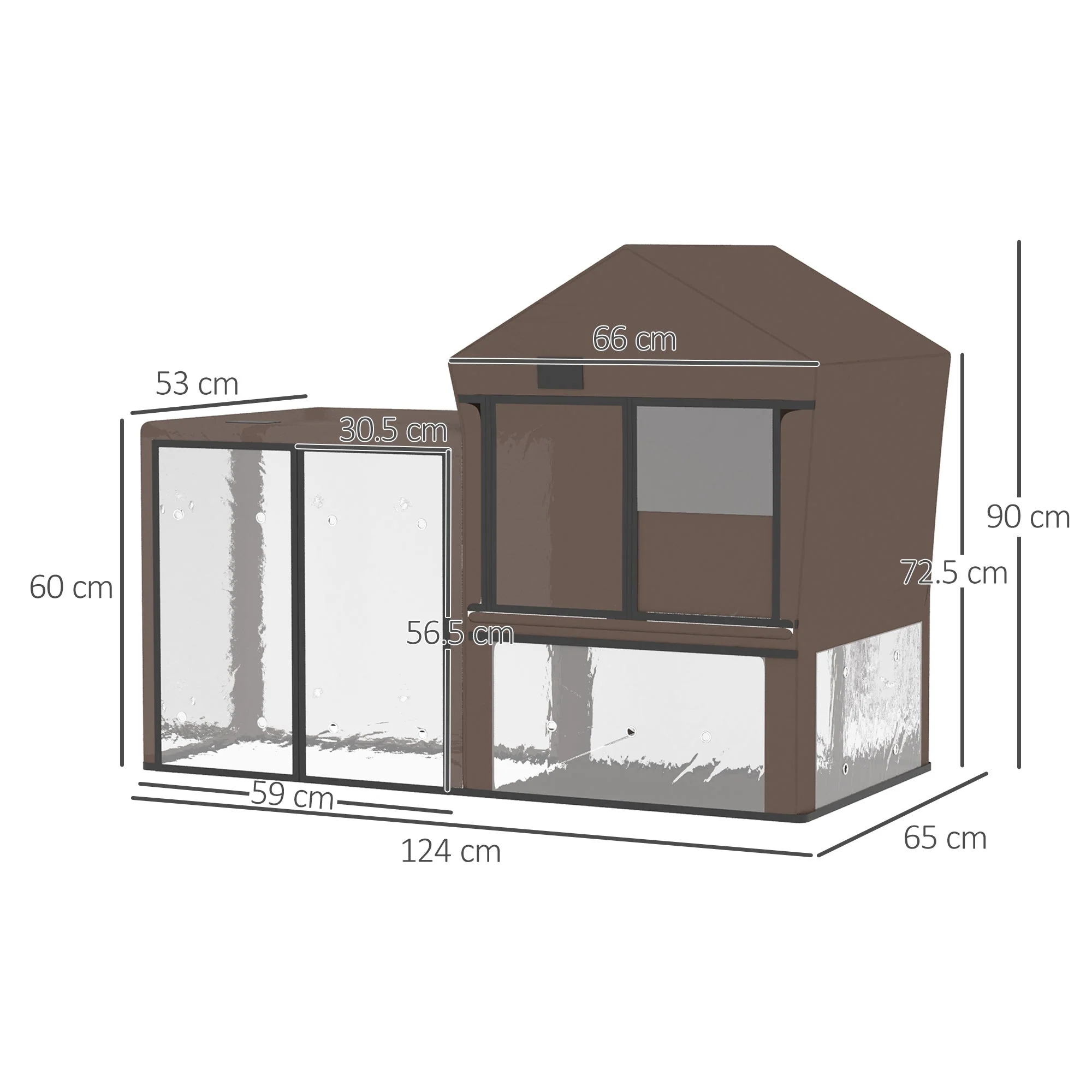 PawHut Rabbit Hutch Cover - Image 6