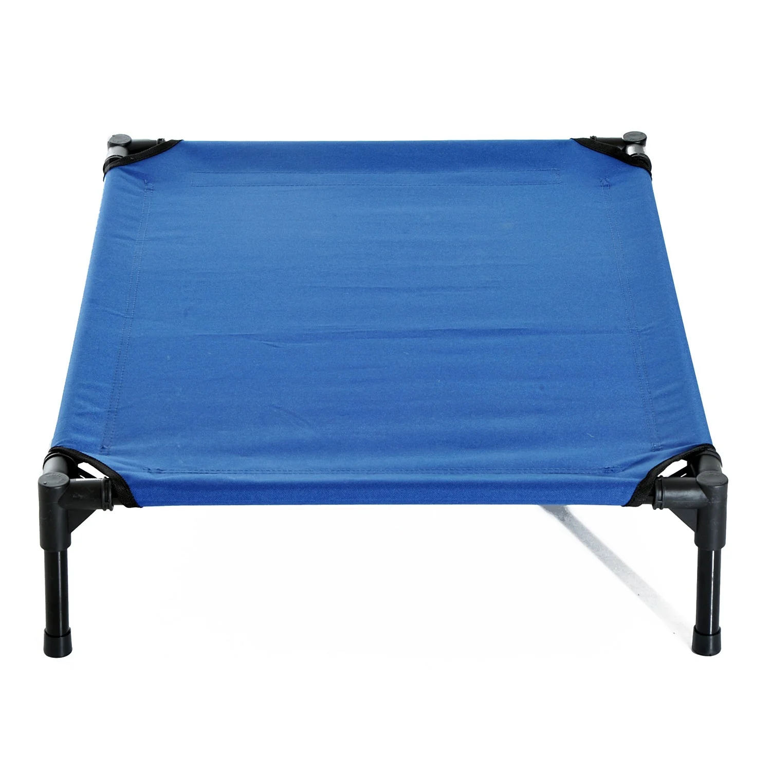 Pawhut Raised Dog Bed Cat Elevated Lifted Portable Camping With Metal Frame Blue (Medium) - Image 5