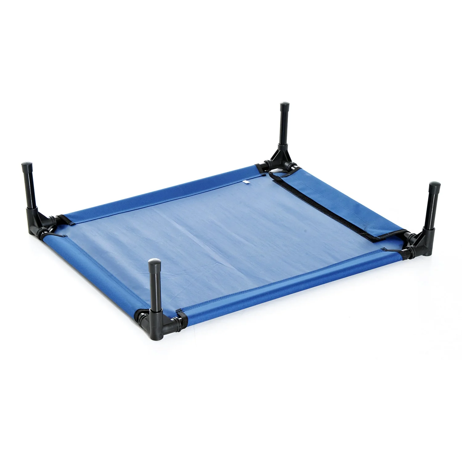 Pawhut Raised Dog Bed Cat Elevated Lifted Portable Camping With Metal Frame Blue (Medium) - Image 6