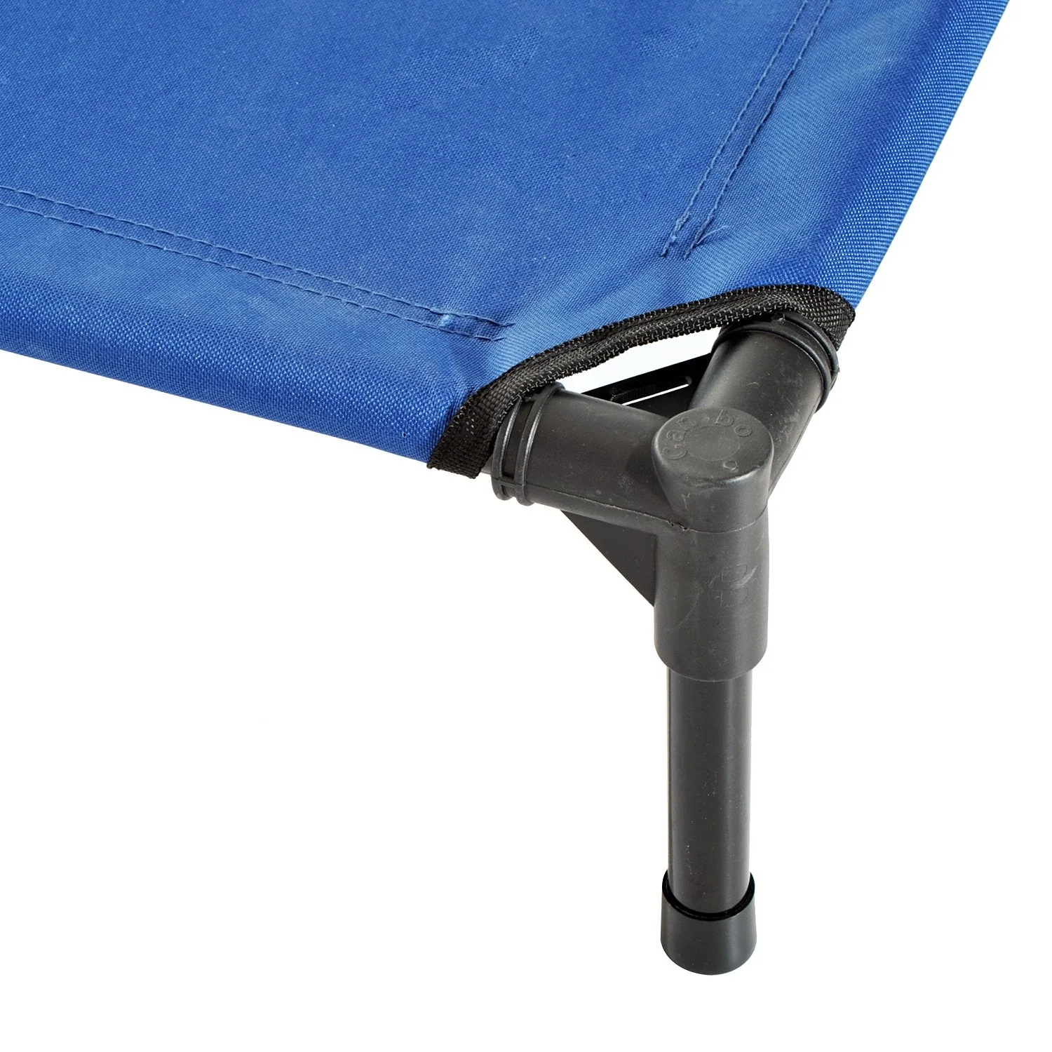 Pawhut Raised Dog Bed Cat Elevated Lifted Portable Camping With Metal Frame Blue (Medium) - Image 7