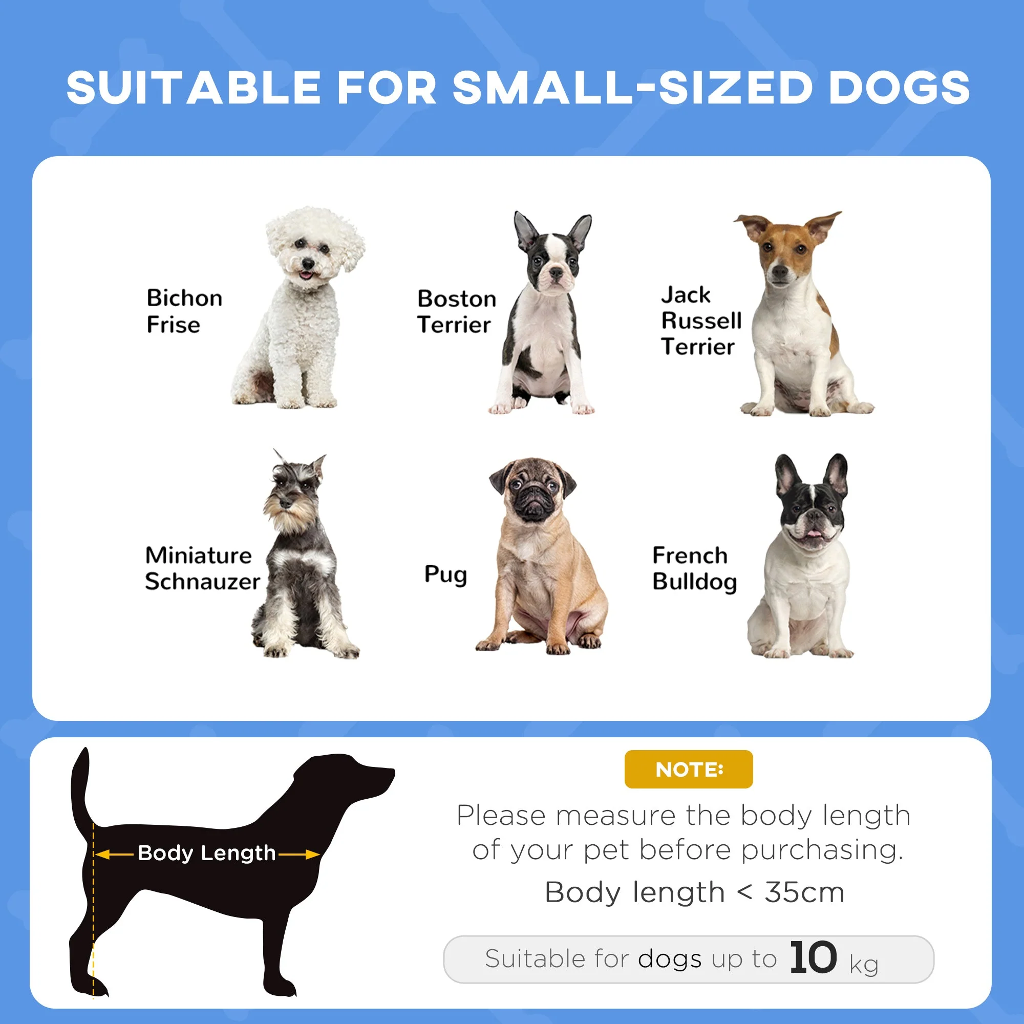 PawHut Raised Dog Bed Waterproof Elevated Pet Cot with Breathable Mesh UV Protection Canopy Blue - Image 3