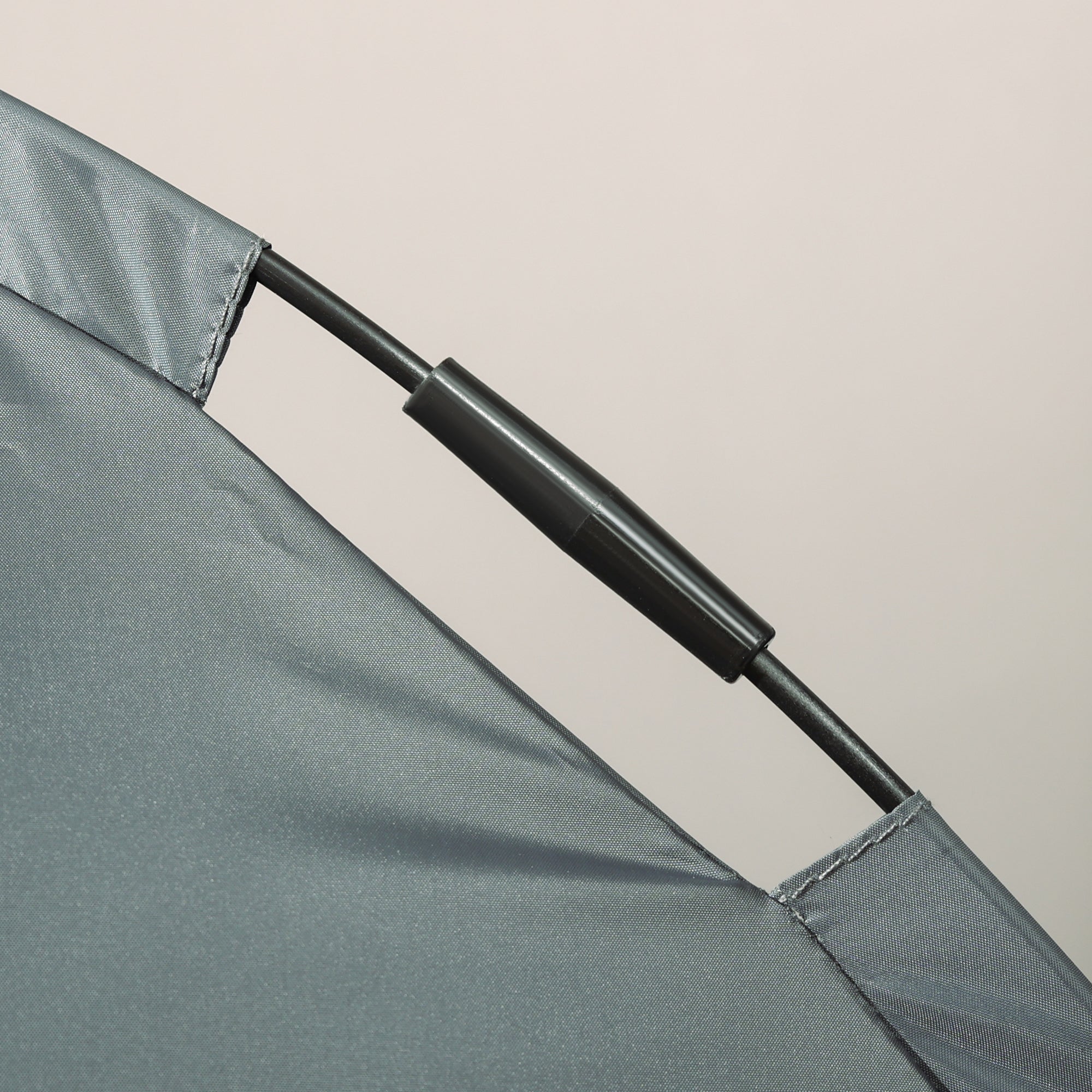 PawHut Raised Dog Bed Waterproof Elevated Pet Cot with Breathable Mesh UV Protection Canopy Grey - Image 8