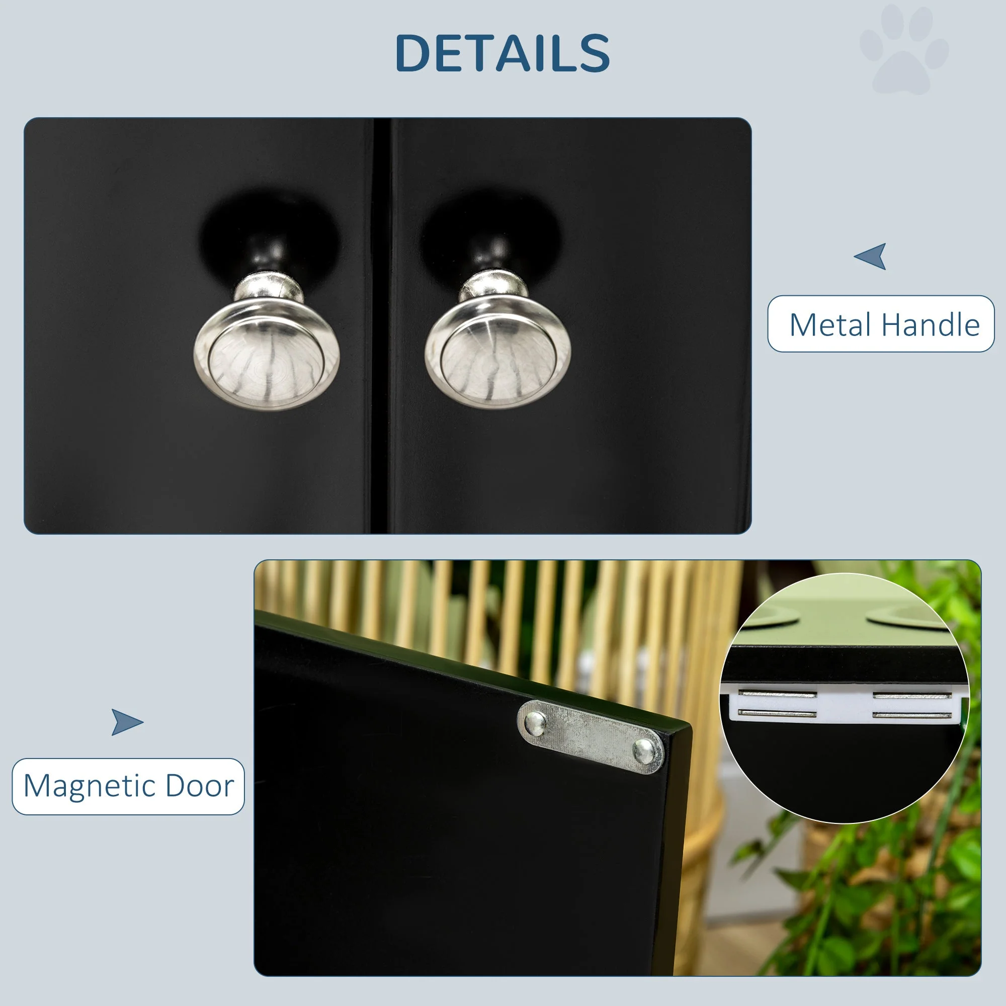 PawHut Raised Dog Bowls for Large Dogs Pet Feeding Station with Stand - Image 8