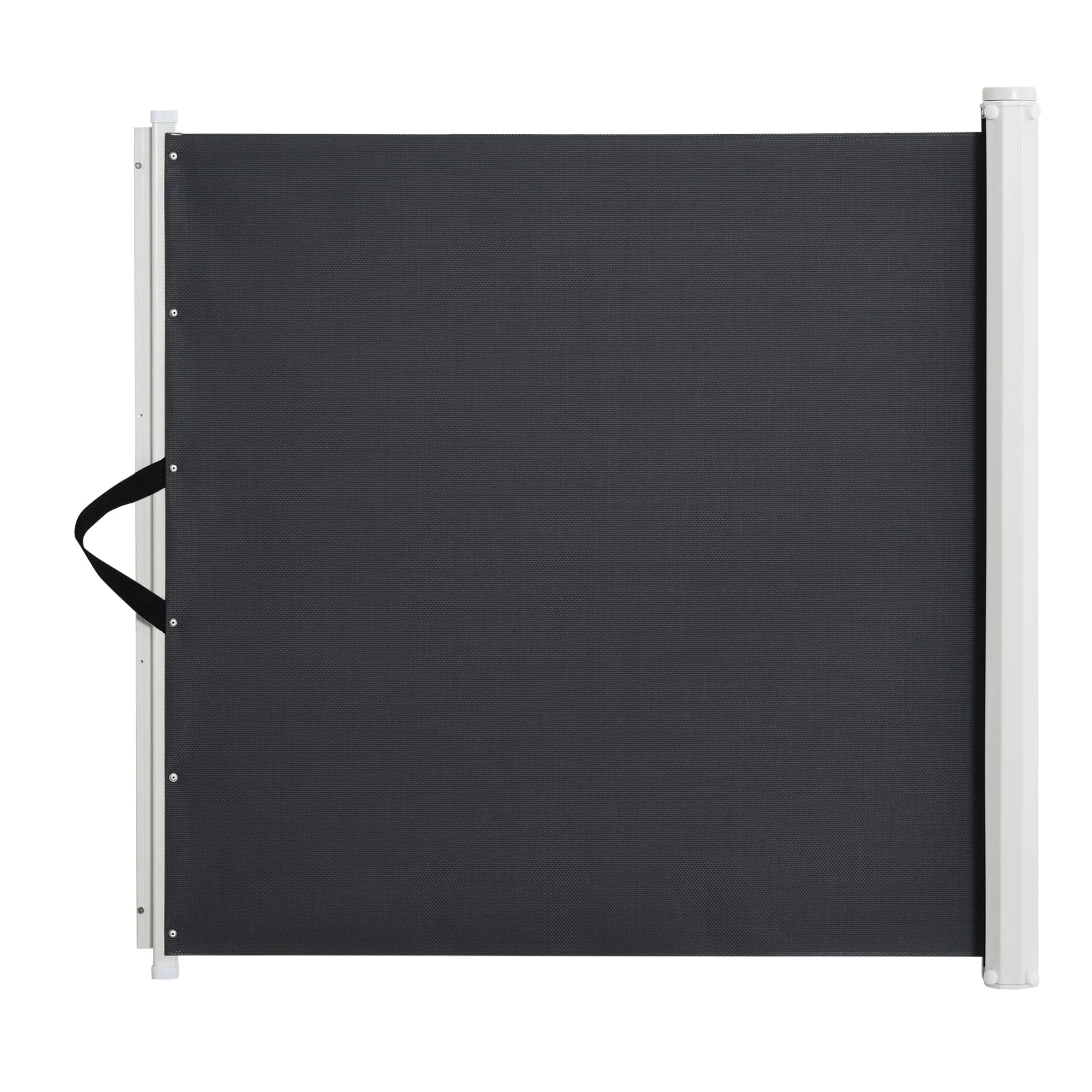 PawHut Retractable Safety Gate Dog Pet Barrier Folding Protector Home Doorway Room Divider Stair Guard Grey 115L x 82.5H cm - Image 2