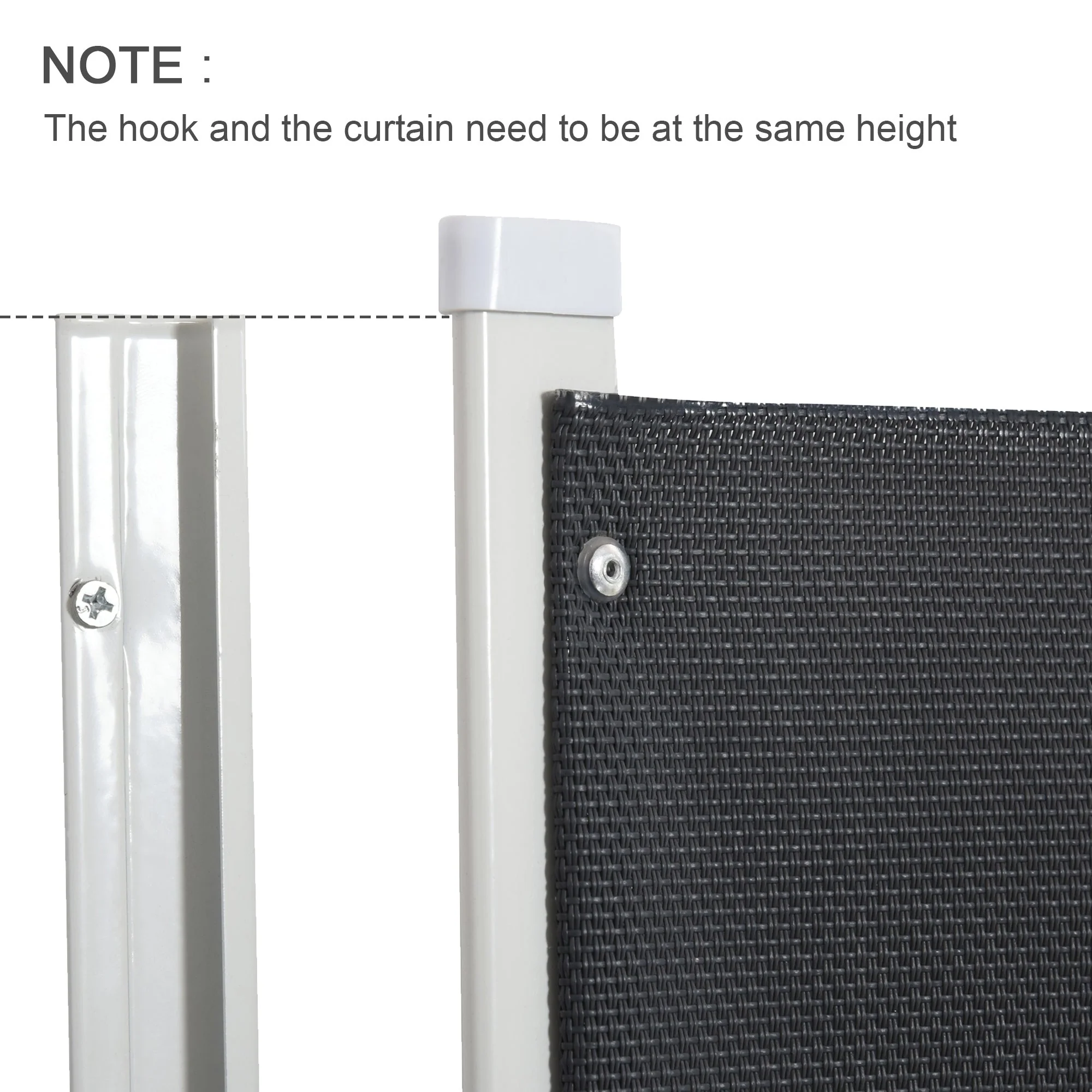 PawHut Retractable Safety Gate Dog Pet Barrier Folding Protector Home Doorway Room Divider Stair Guard Grey 115L x 82.5H cm - Image 7