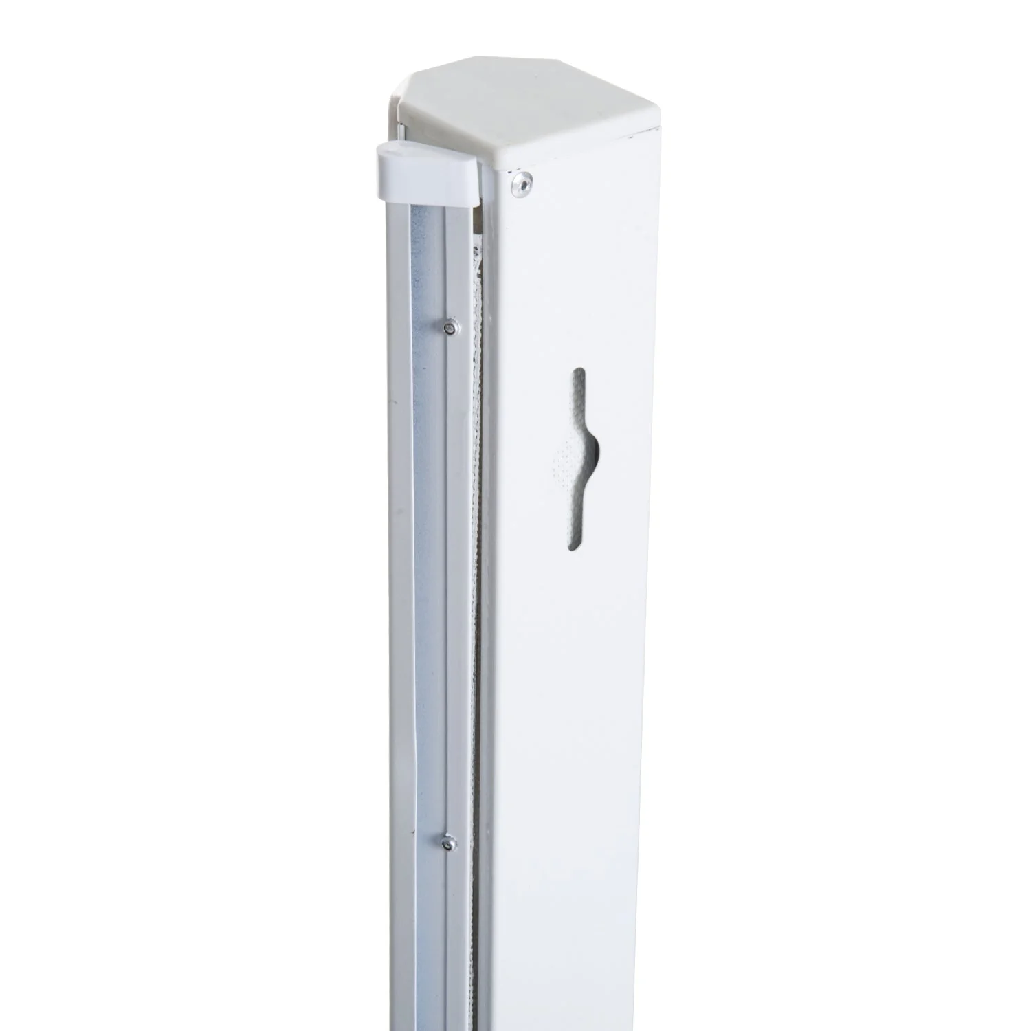 PawHut Retractable Safety Gate Dog Pet Barrier Folding Protector Home Doorway Room Divider Stair Guard White 115Lx82.5H cm - Image 9