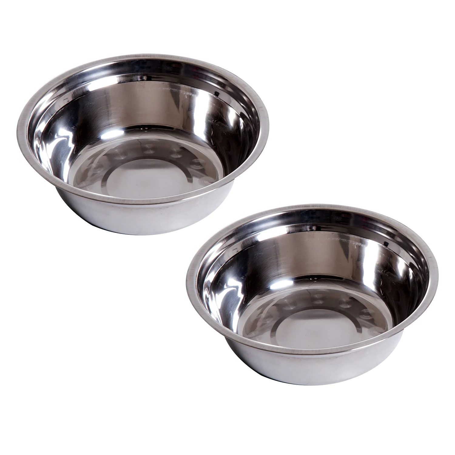 PawHut Stainless Steel Raised Dog Feeding Bowls with Stand for Small Medium Dogs Elevated Twin Pet Bowls Water Food Feeder 58.4L x 30.5W x 25.4H cm - Brown - Image 9