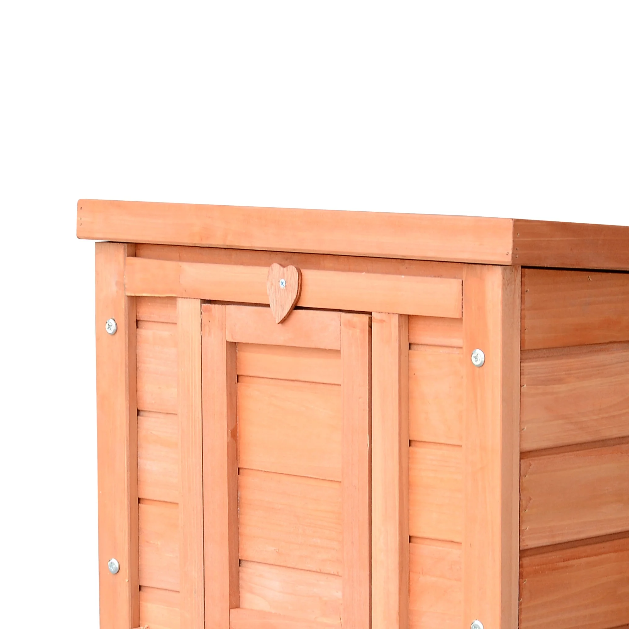 PawHut Wooden Rabbit Hutch Outdoor - Image 7