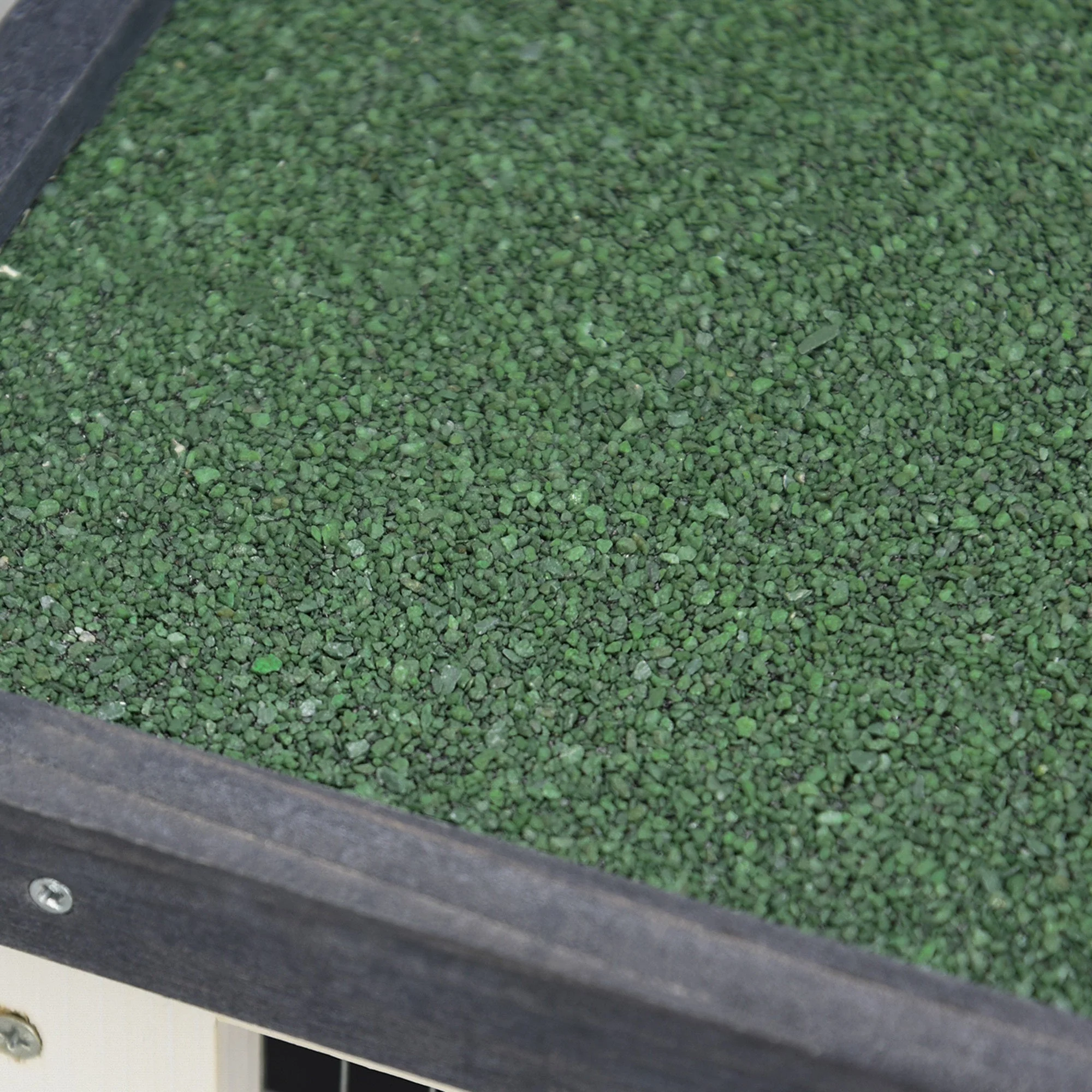 PawHut Wooden Rabbit Hutch Small Animal Habitat w/ Dropping Tray Opeanble Asphalt Roof - Image 3