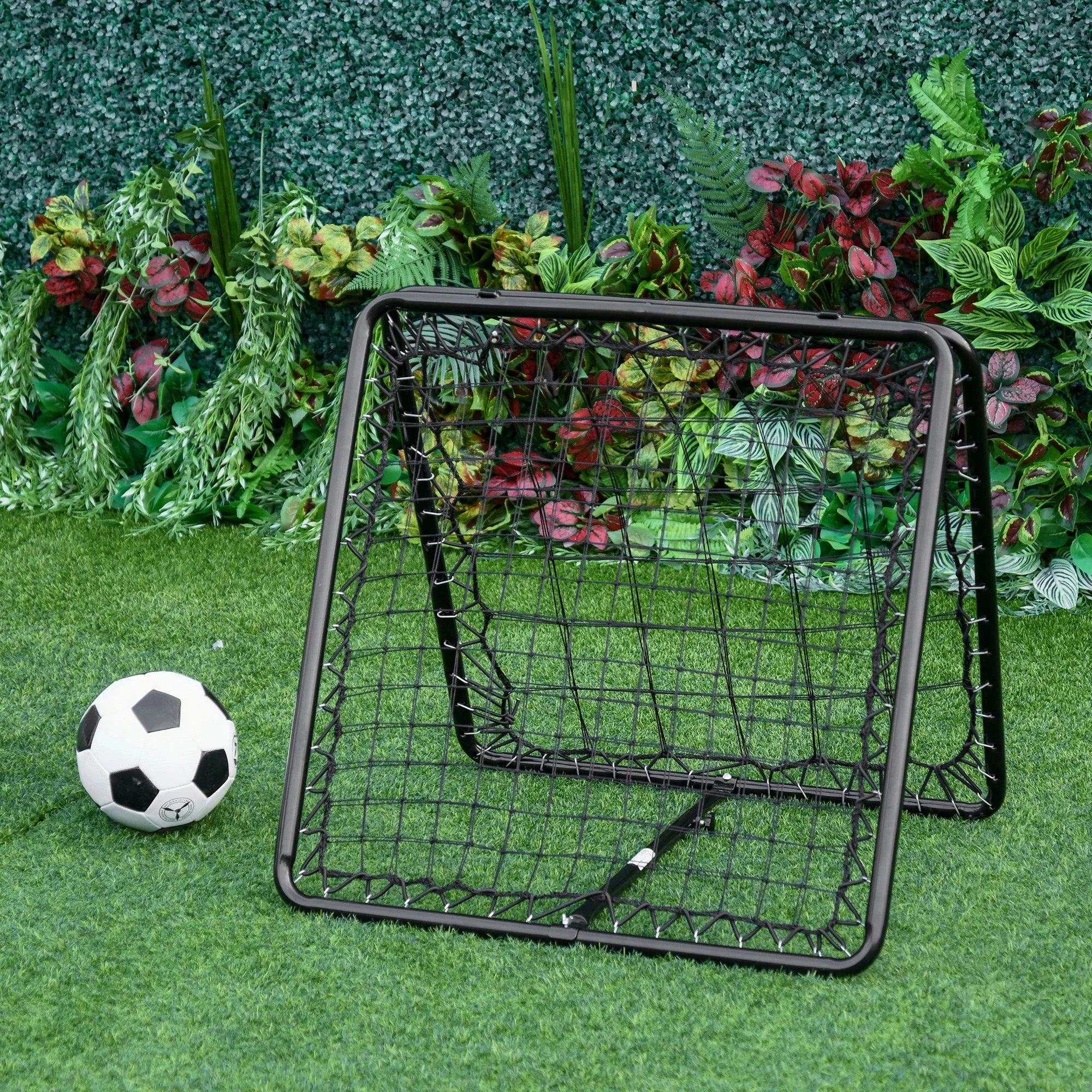 PE Mesh Double-Sided Outdoor Rebounder Net Black - Image 2