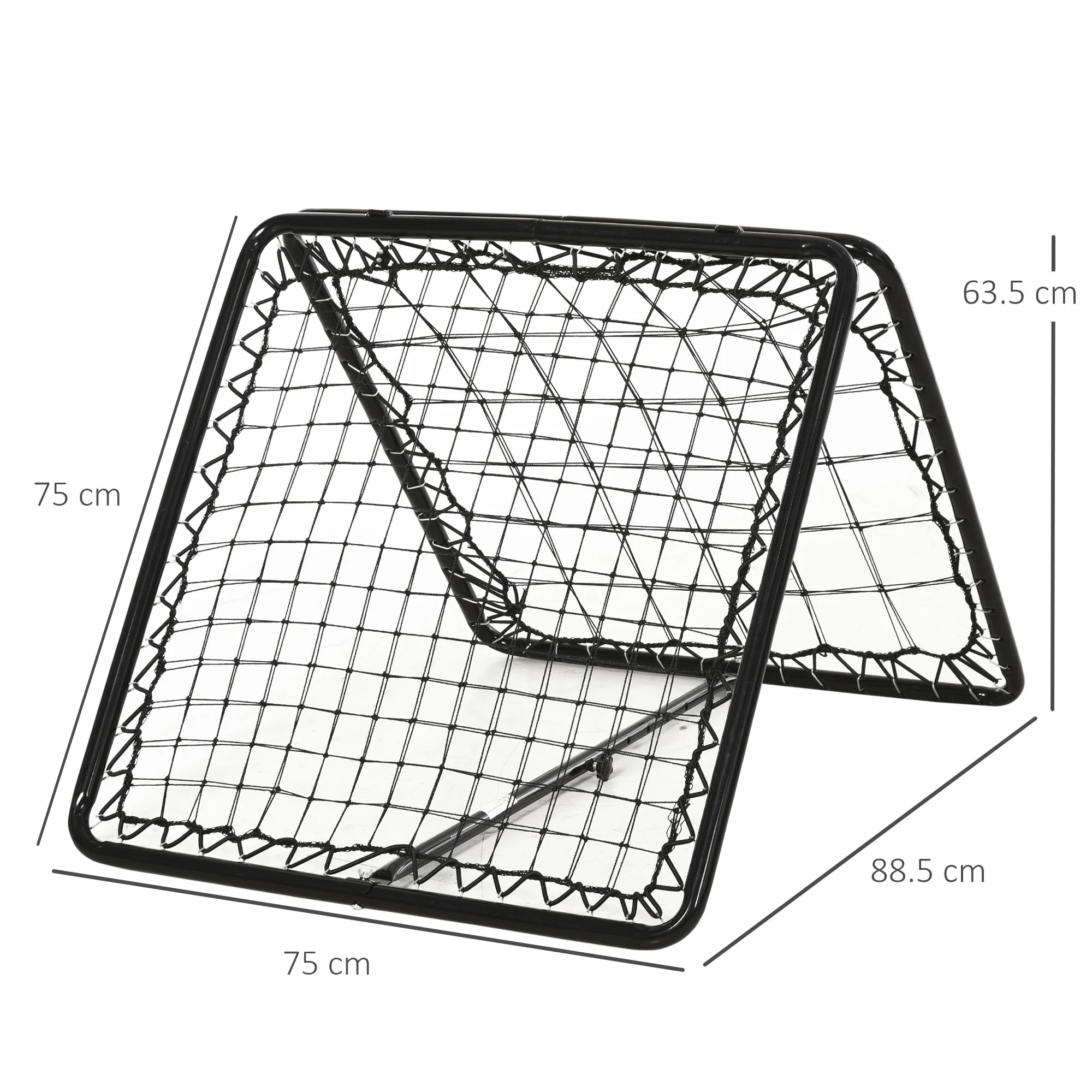 PE Mesh Double-Sided Outdoor Rebounder Net Black - Image 3