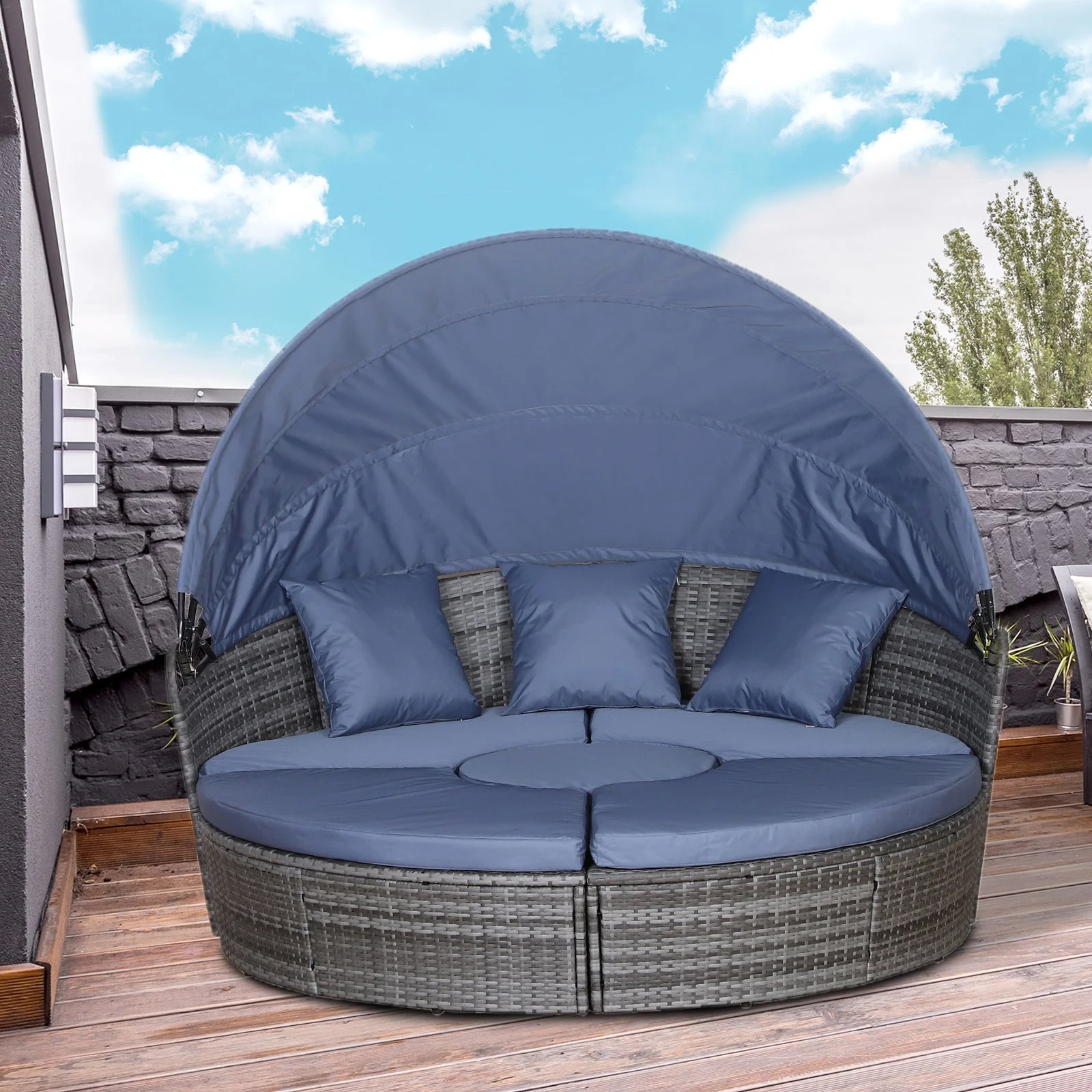PE Rattan Lounge Set - Image 9
