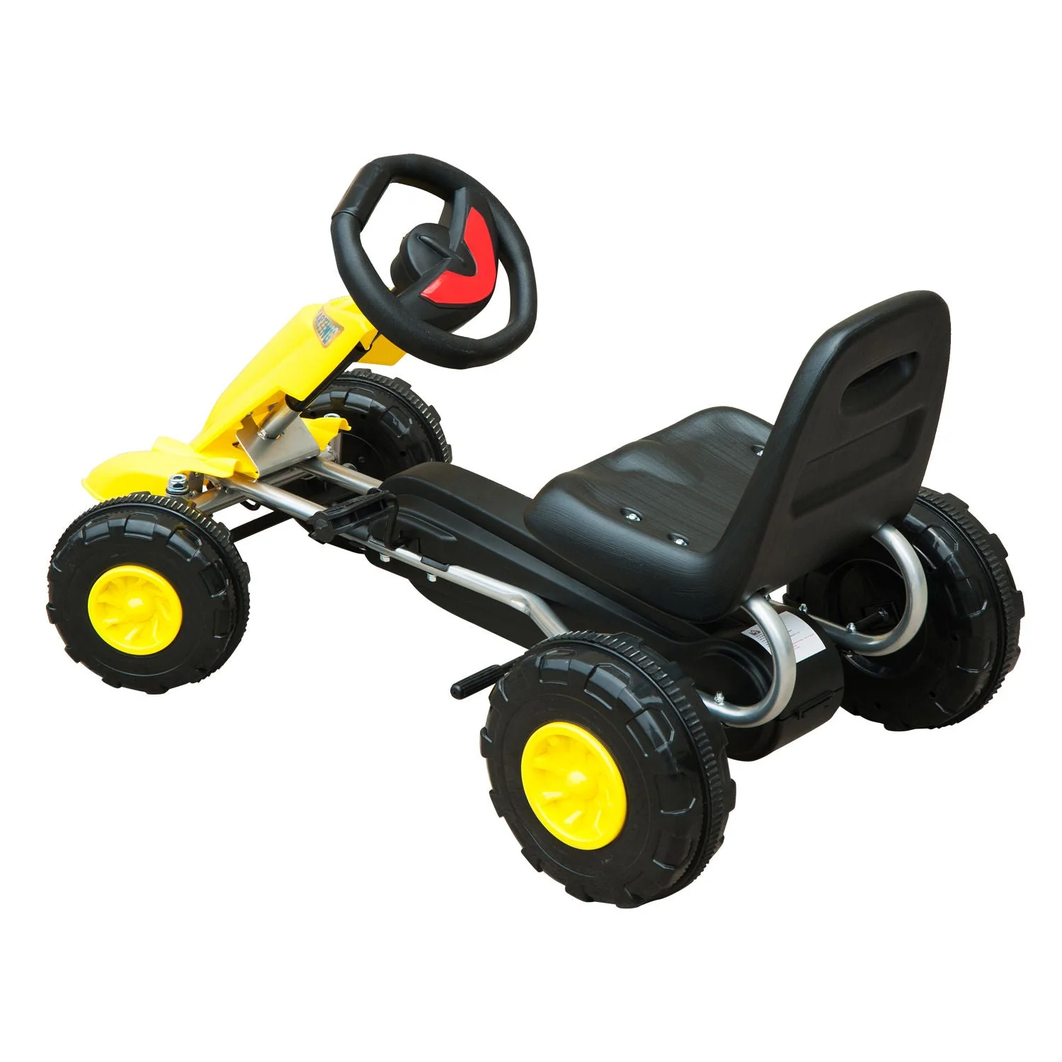 Pedal Go Kart-Yellow/Black - Image 7