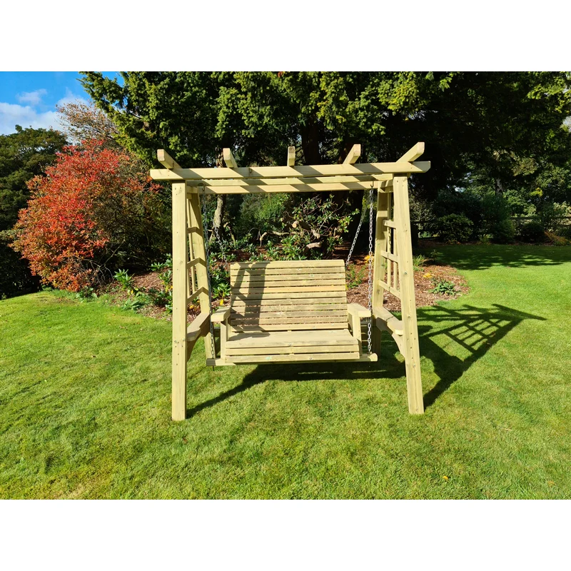 Pergola Garden Swing Seat by Churnet Valley - 2 Seats - Image 2