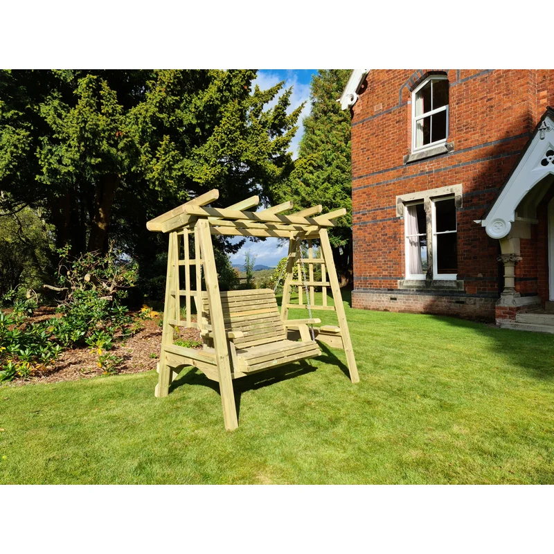 Pergola Garden Swing Seat by Churnet Valley - 2 Seats - Image 3