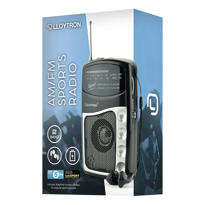 Personal Sports Radio AM/FM With Stereo Earphones - Image 2