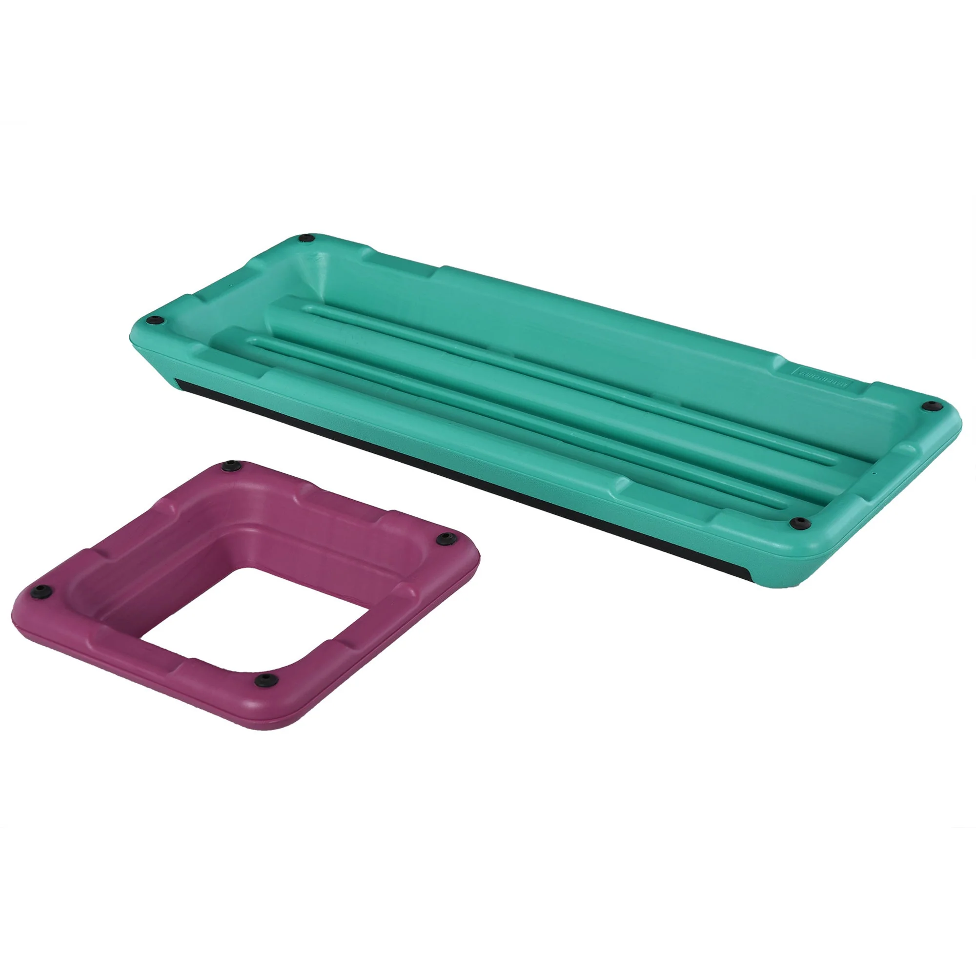 Plastic Adjustable 3-Level Exercise Step Aerobic Stepper Green/Purple - Image 8