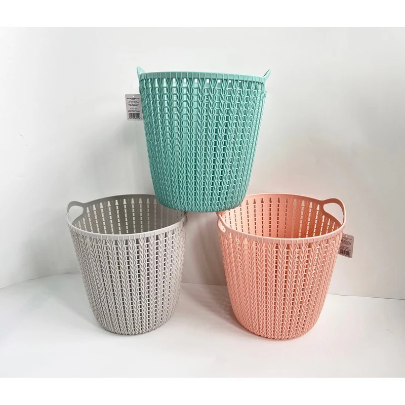 Plastic Basket 19.5 Litres - Grey by EA Living - Image 3