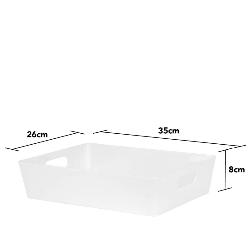 Plastic Basket 6 Litres - White Studio by Wham - Image 2