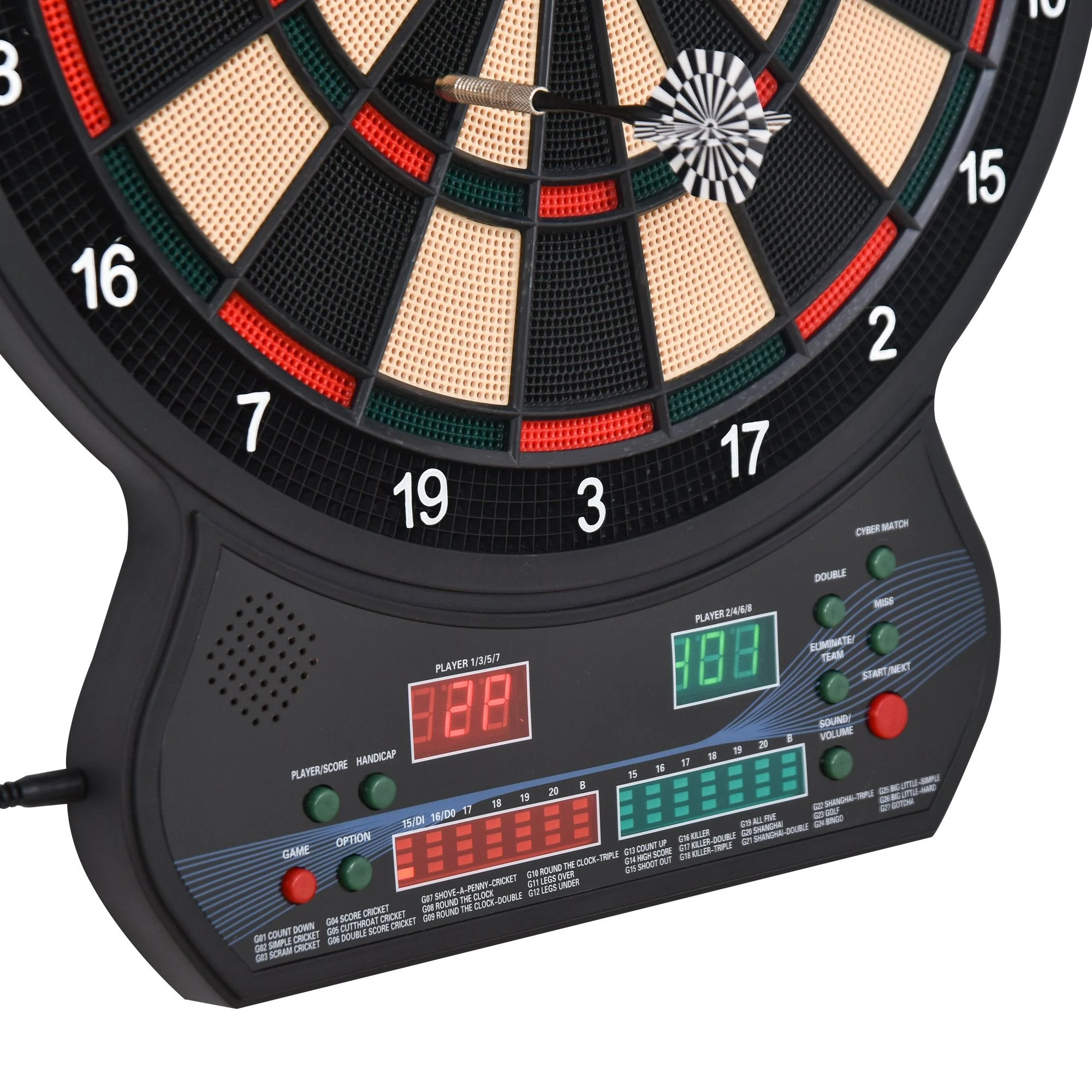 Plastic LED Electronic Dartboard w/ 12 Darts - Image 5