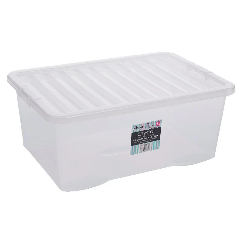 Plastic Storage Box 45 Litres - Clear Crystal by Wham - Image 2