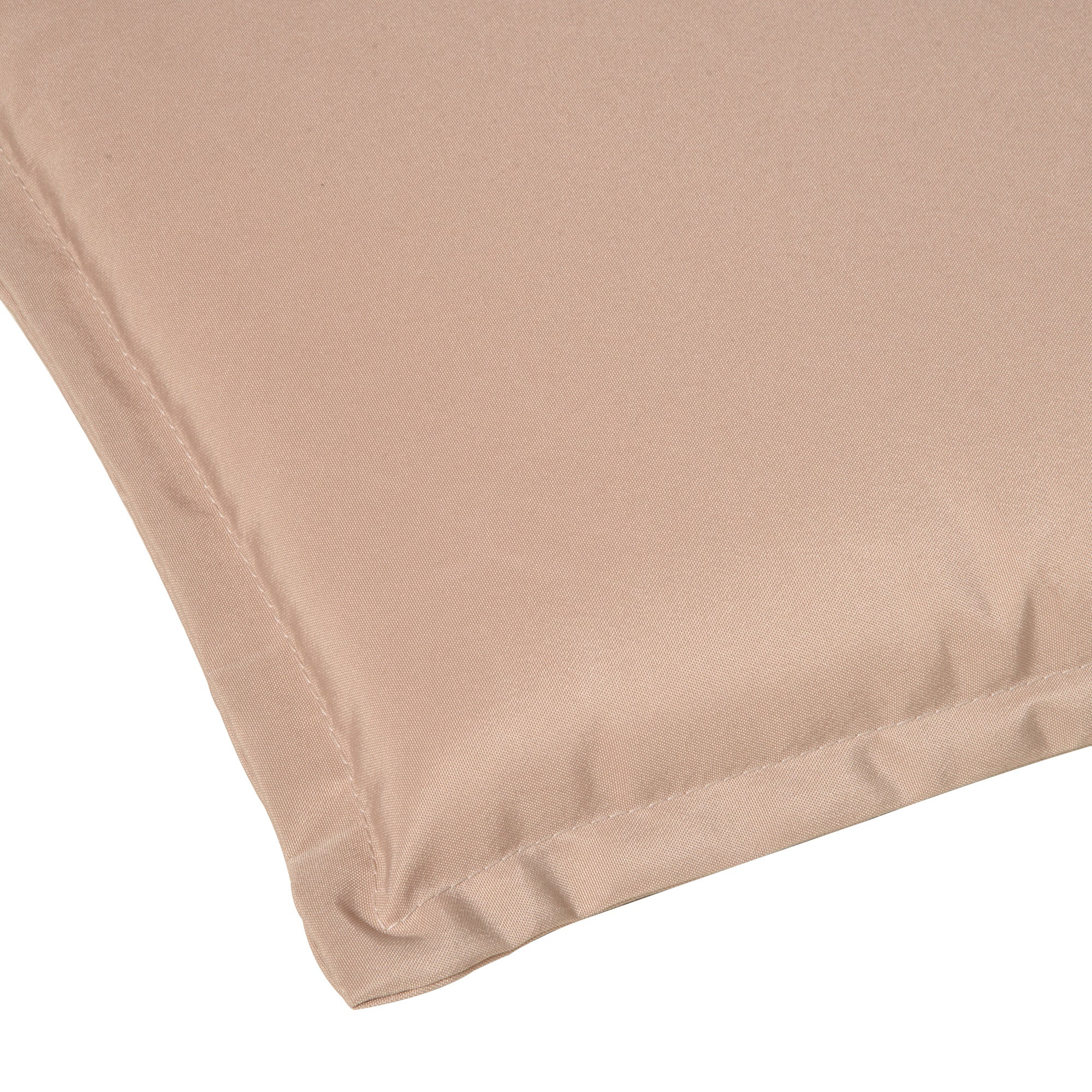 Polyester High Back Outdoor Garden Chair Replacement Cushion Beige - Image 9