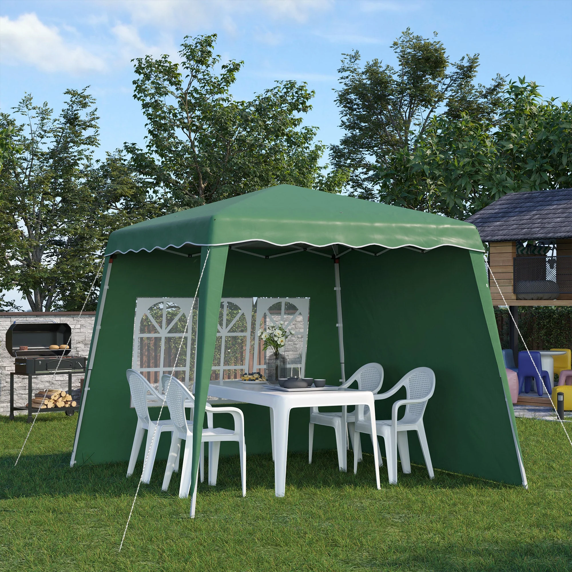 Pop Up Gazebo with 2 Sides - Image 2