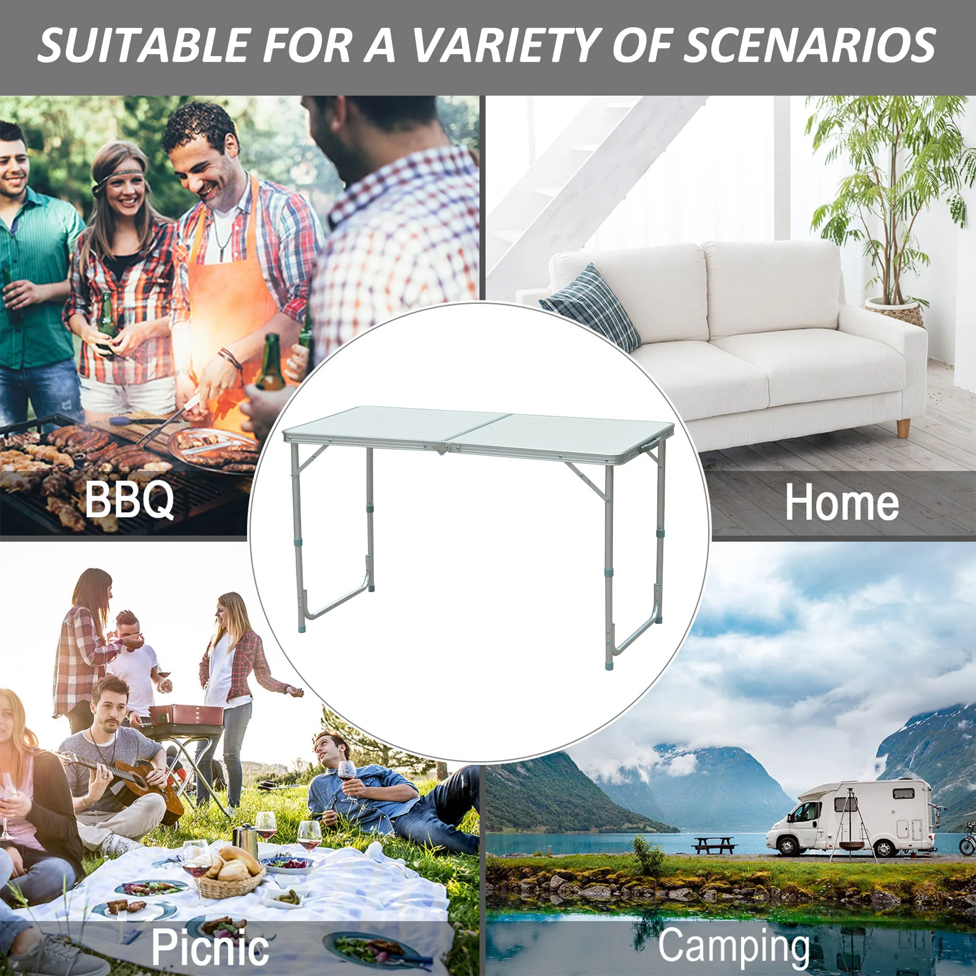Portable Aluminum Foldable Table - Image 6