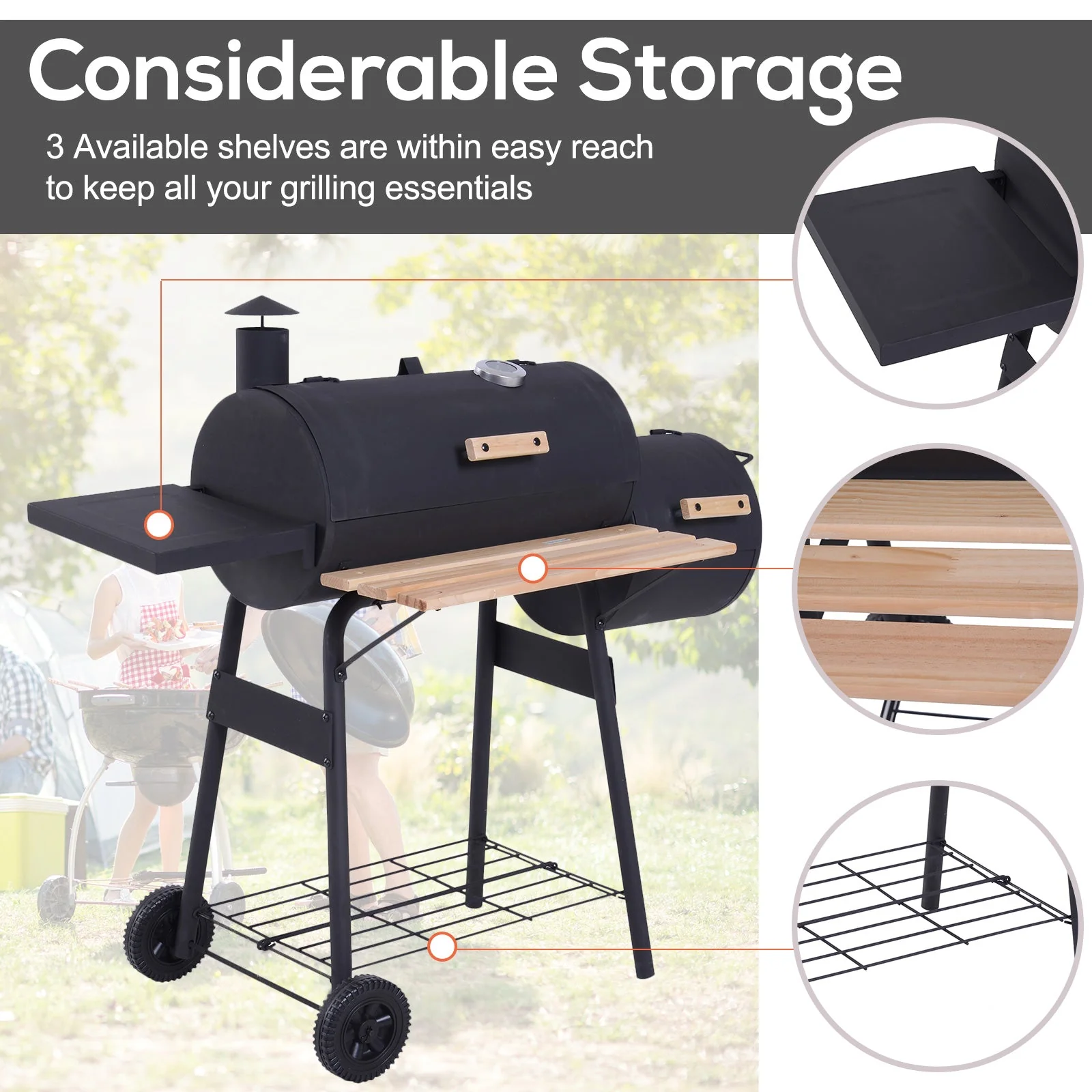 Portable Charcoal BBQ Grill - Image 7