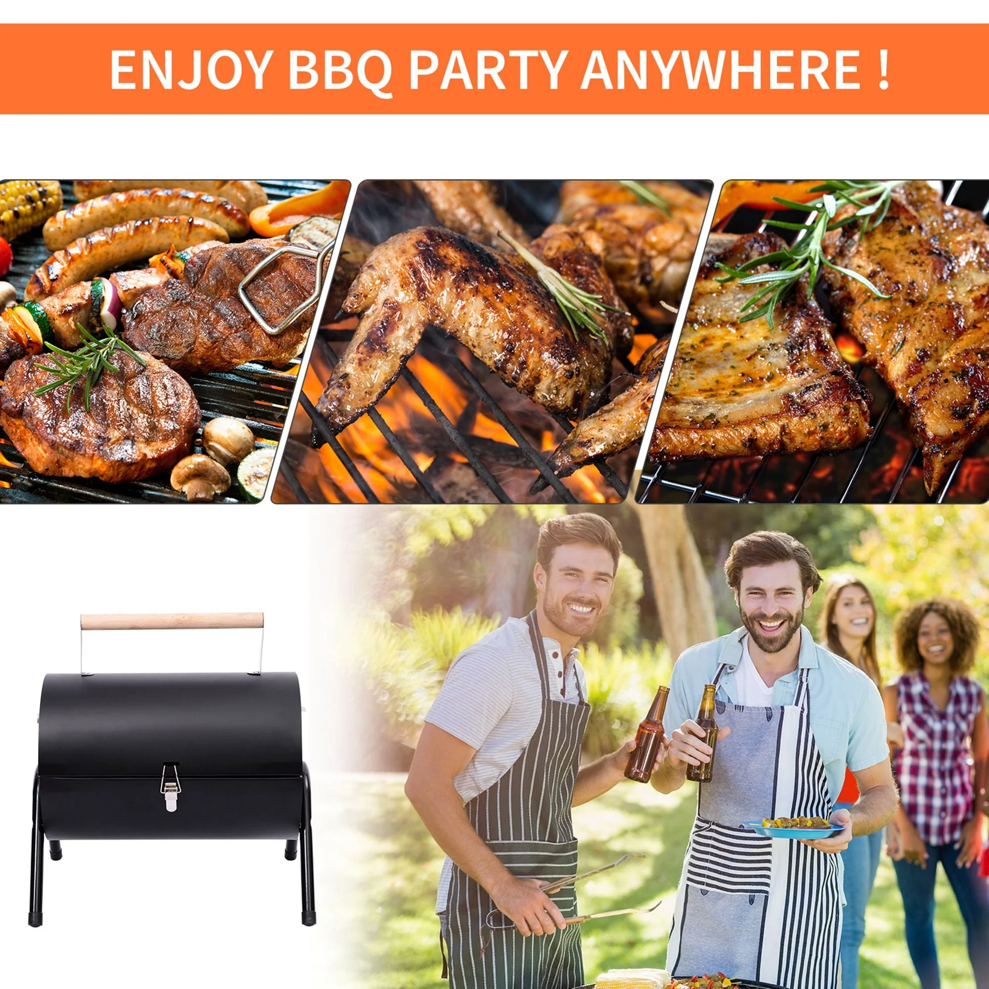 Portable Charcoal BBQ Grill - Image 7