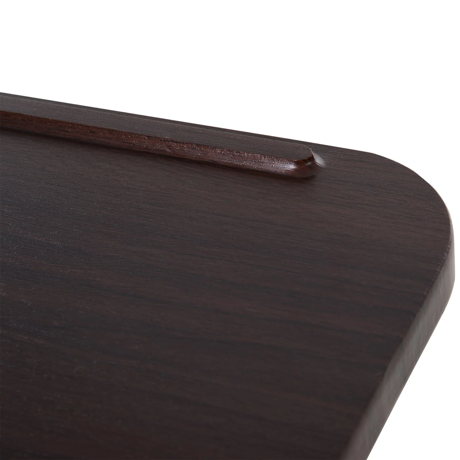 Portable Overbed/Chair Table Sofa Side Notebook Laptop Desk PC Stand Height Adjustable w/ Lockable 4 Castors & Wooden Top - Brown - Image 8