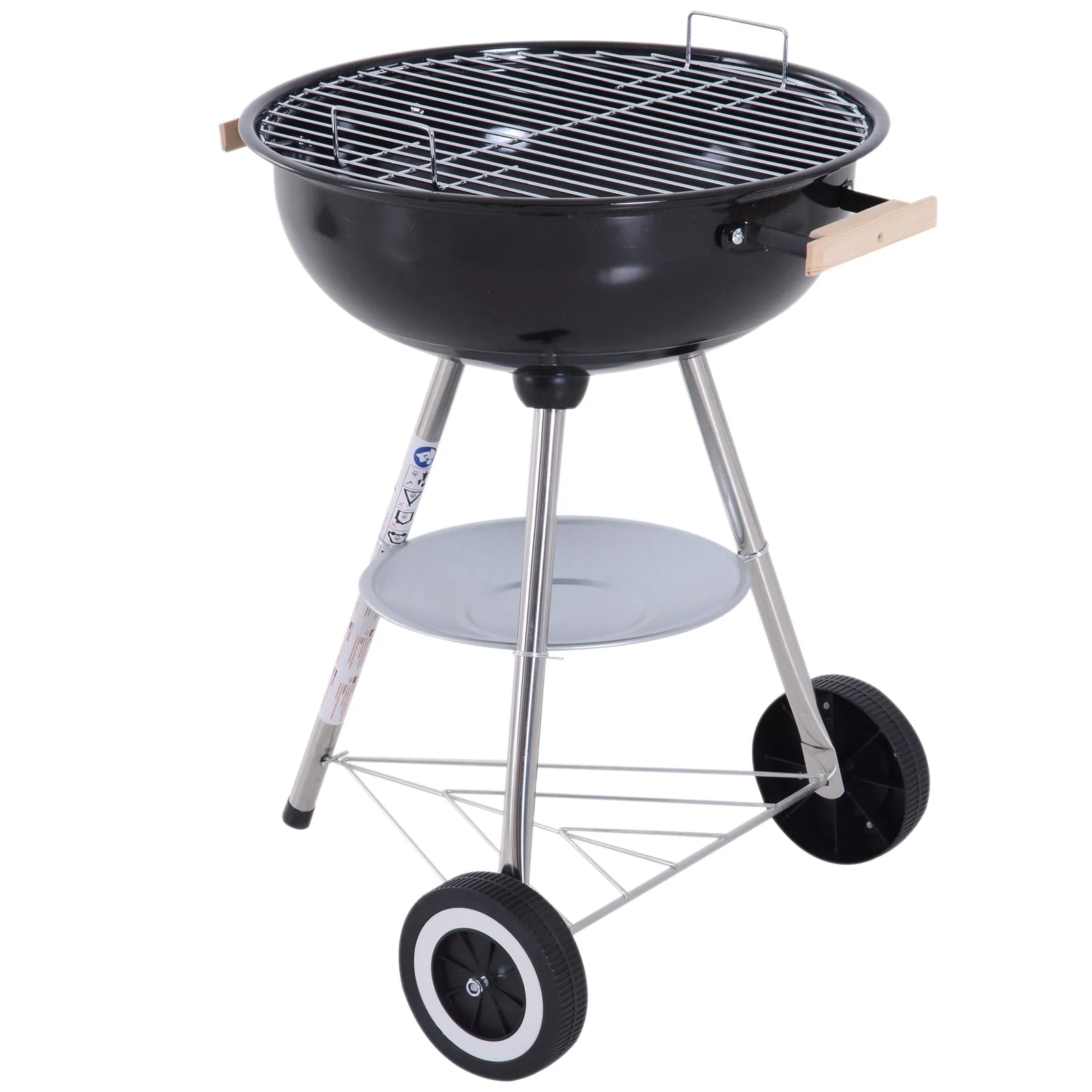 Portable Round Kettle Charcoal Grill BBQ Smoker with Lid Outdoor Heat Control Party Patio Barbecue Garden - Image 9