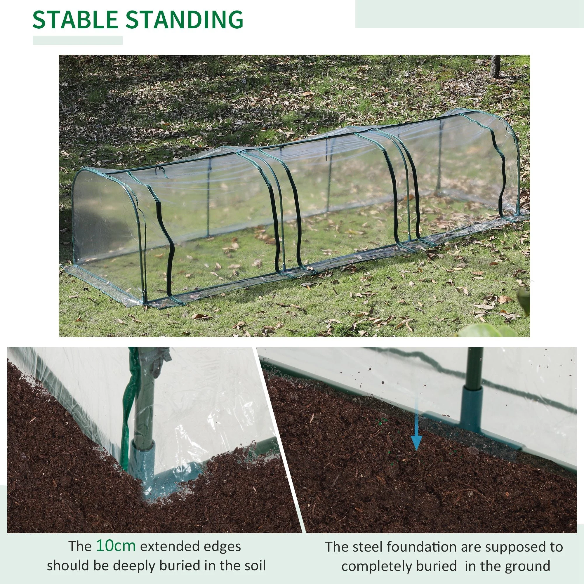 Portable Steel Frame Mini Greenhouse - Image 6