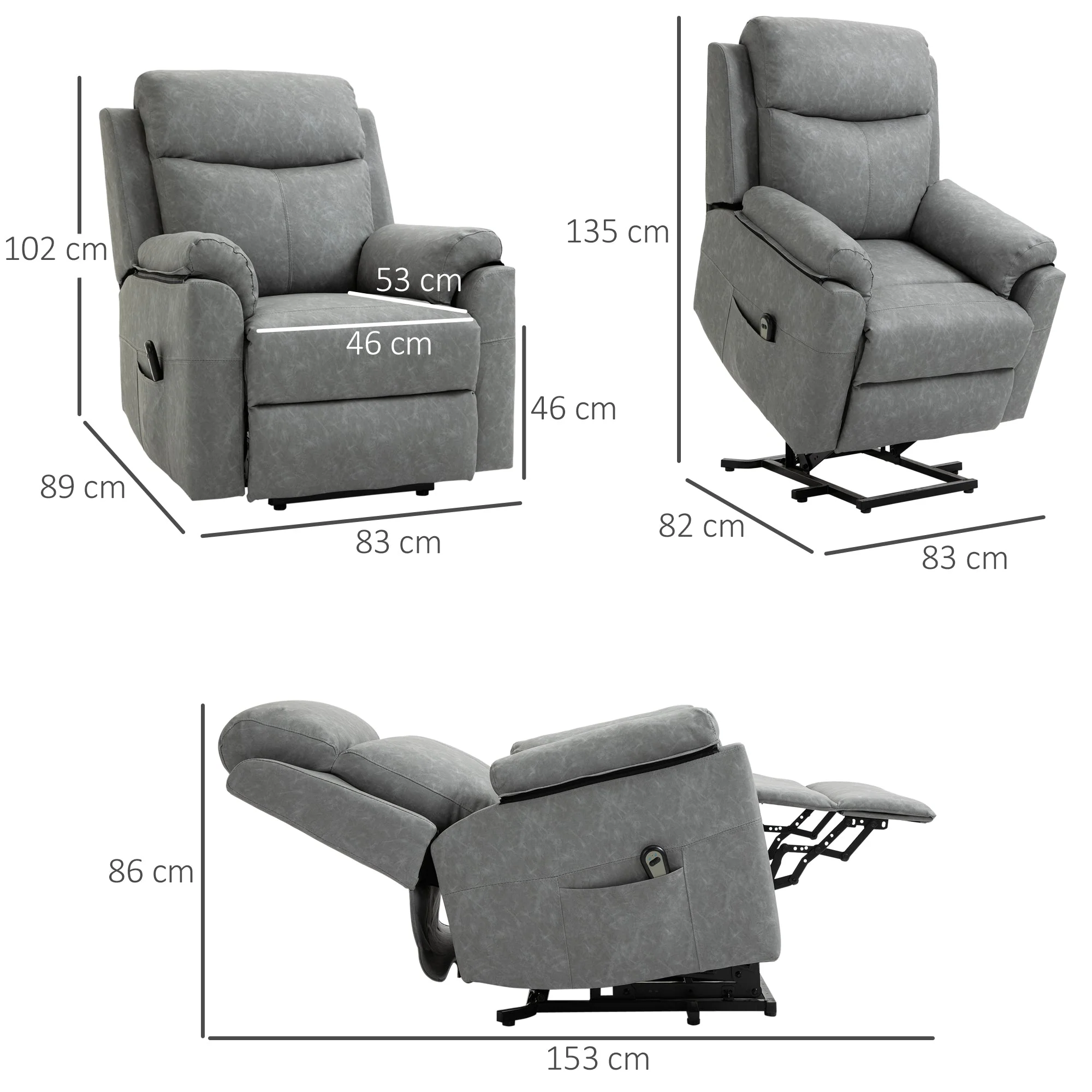 Power Lift Chair Electric Riser Recliner for Elderly - Image 3