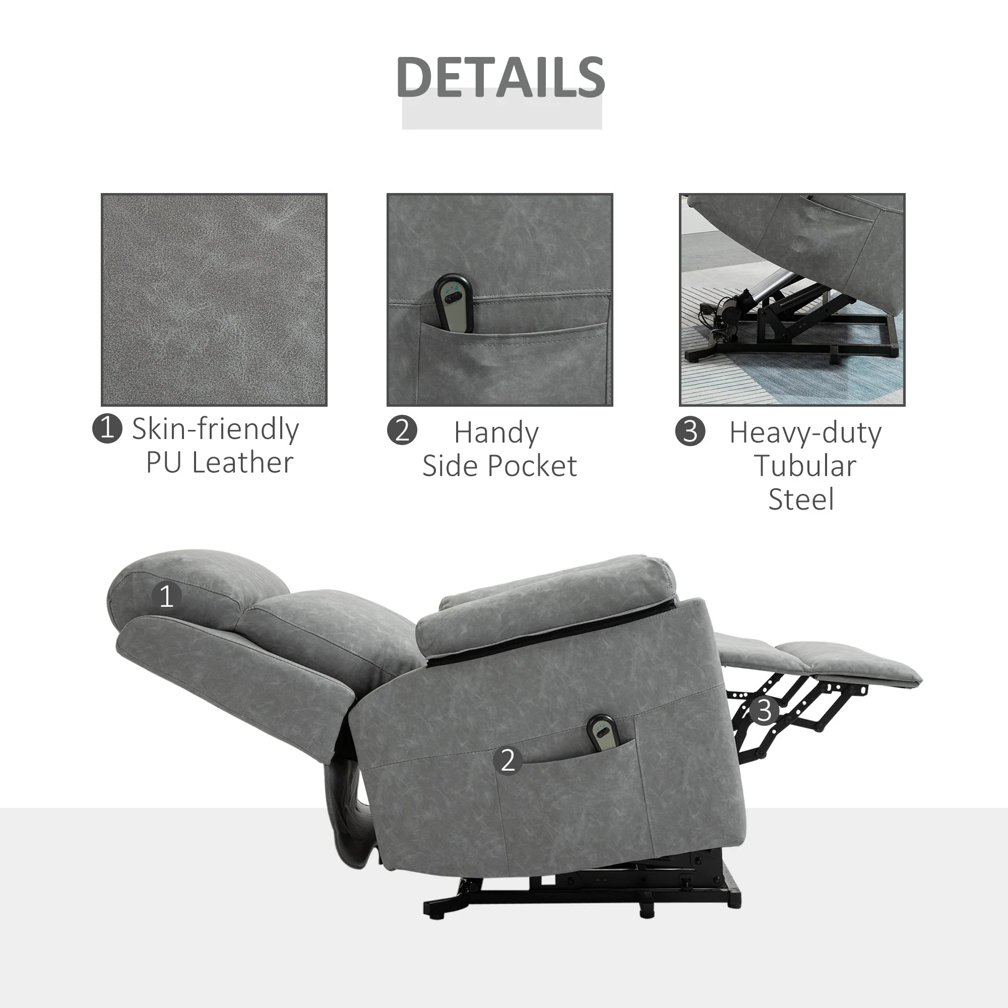 Power Lift Chair Electric Riser Recliner for Elderly - Image 7
