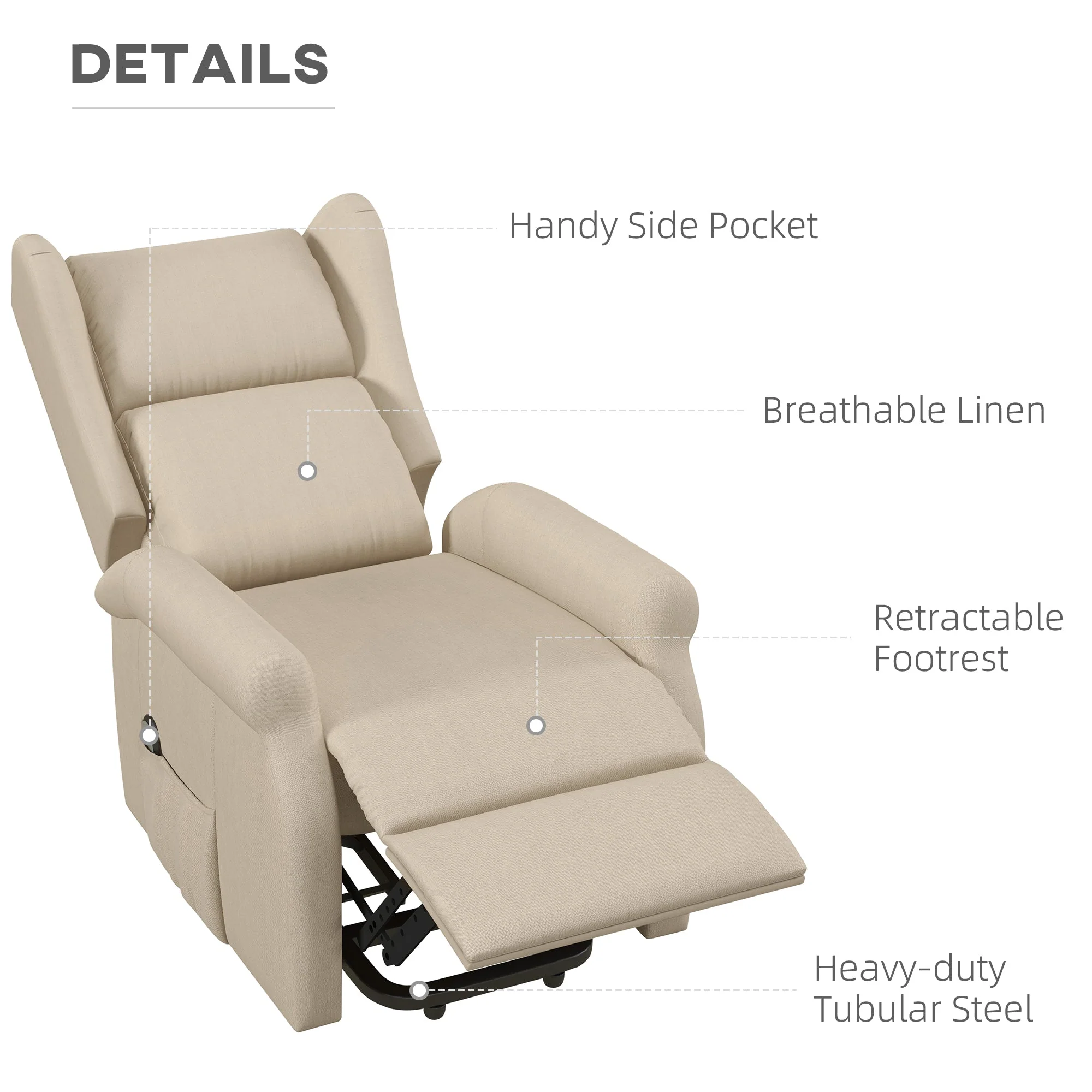 Power Lift Chair for the Elderly with Remote Control - Image 4