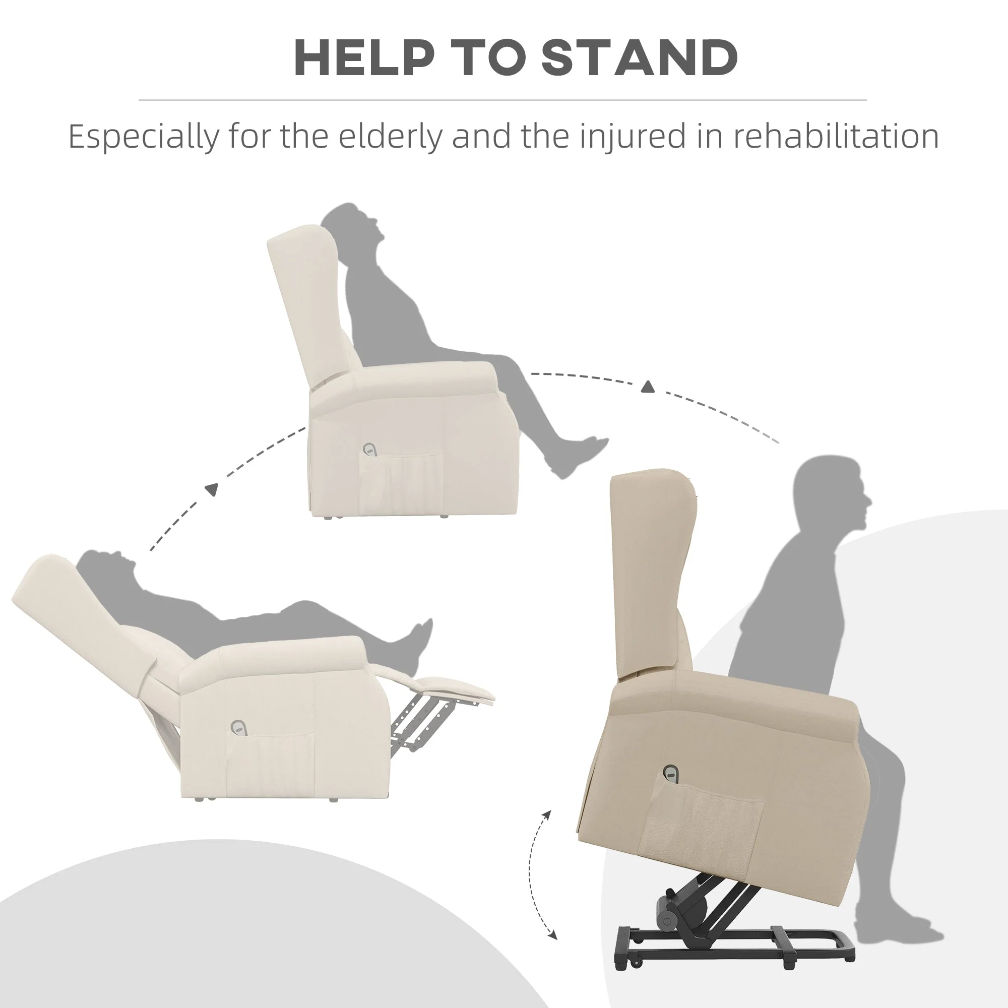 Power Lift Chair for the Elderly with Remote Control - Image 6