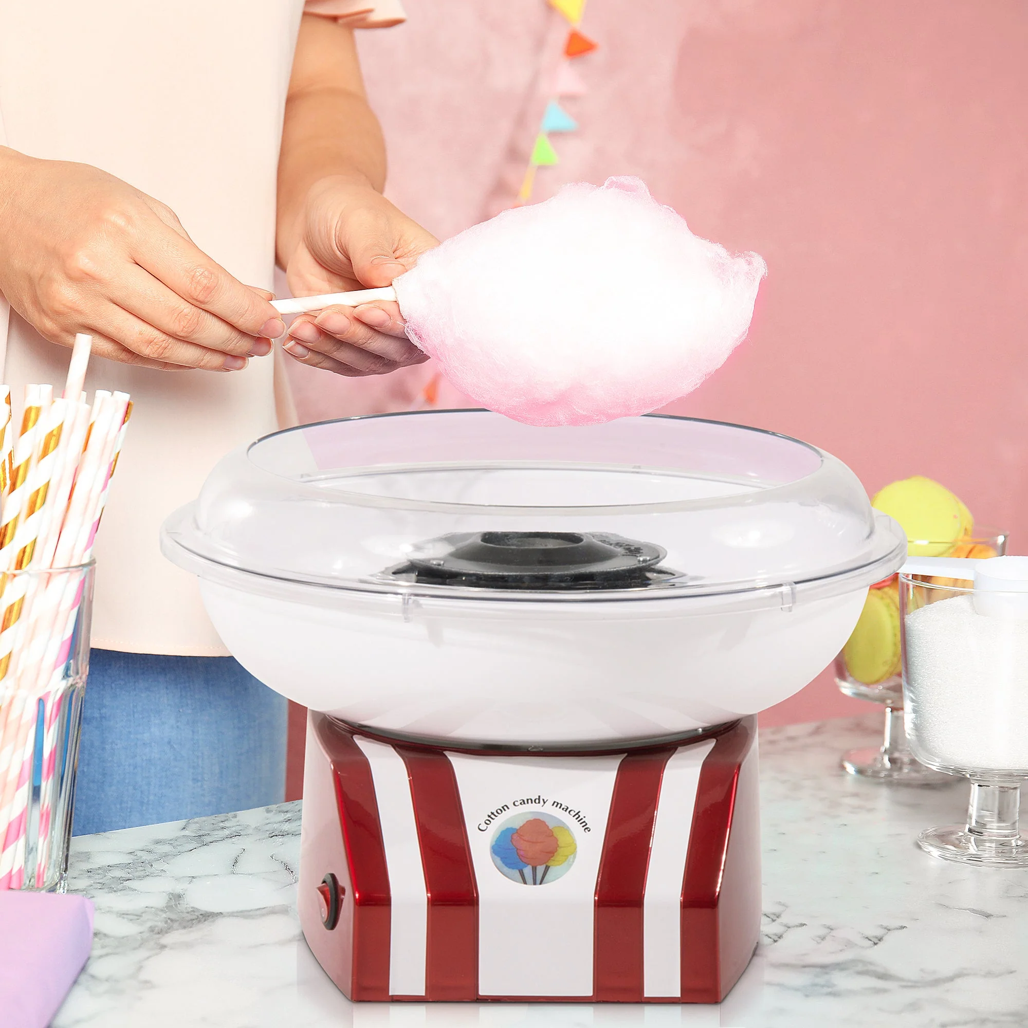 Professional Candy Floss Machine Electric Cotton Candy Maker Gadgetry 450W - Image 9