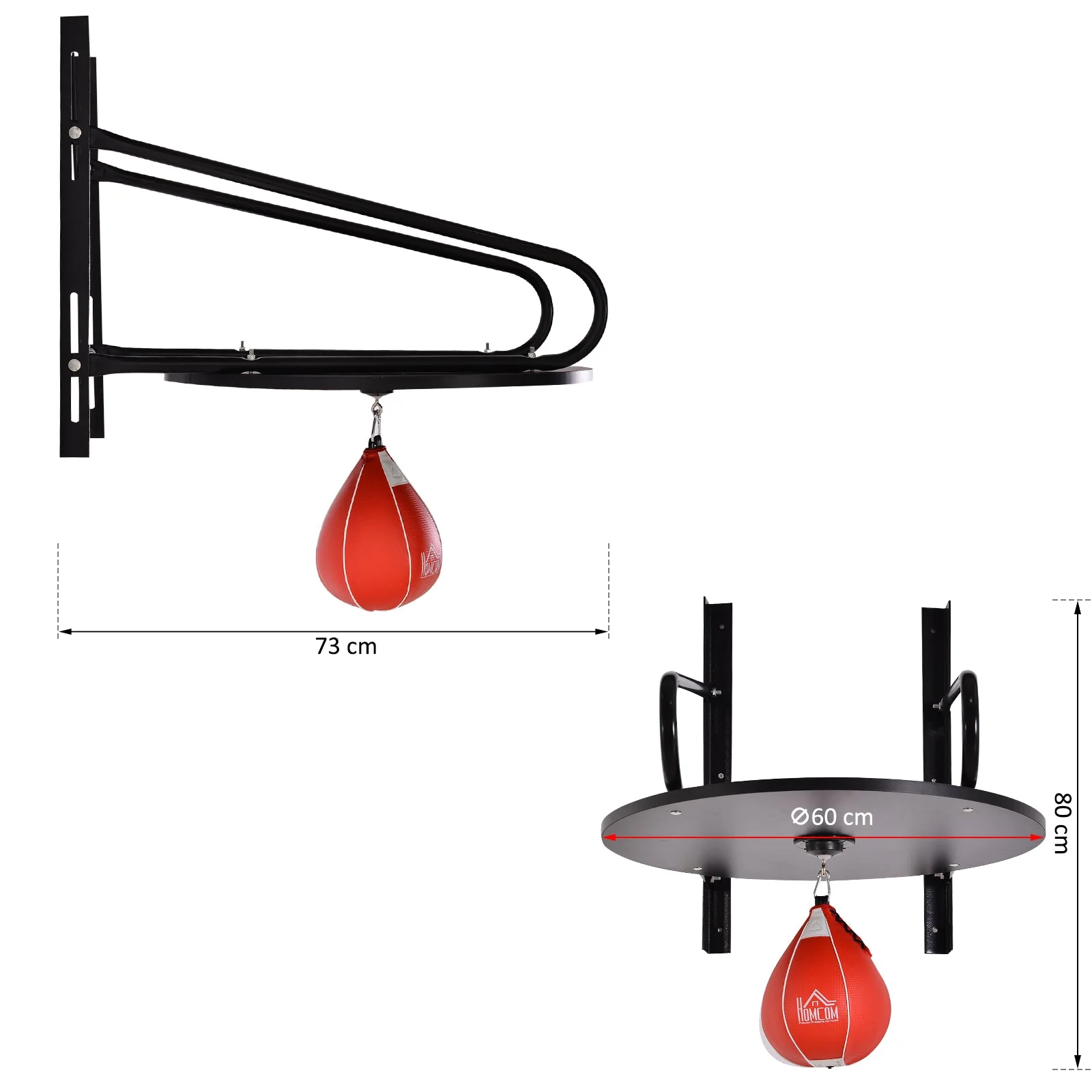 PU Leather Boxing Speedball w/ Steel Frame - Image 3